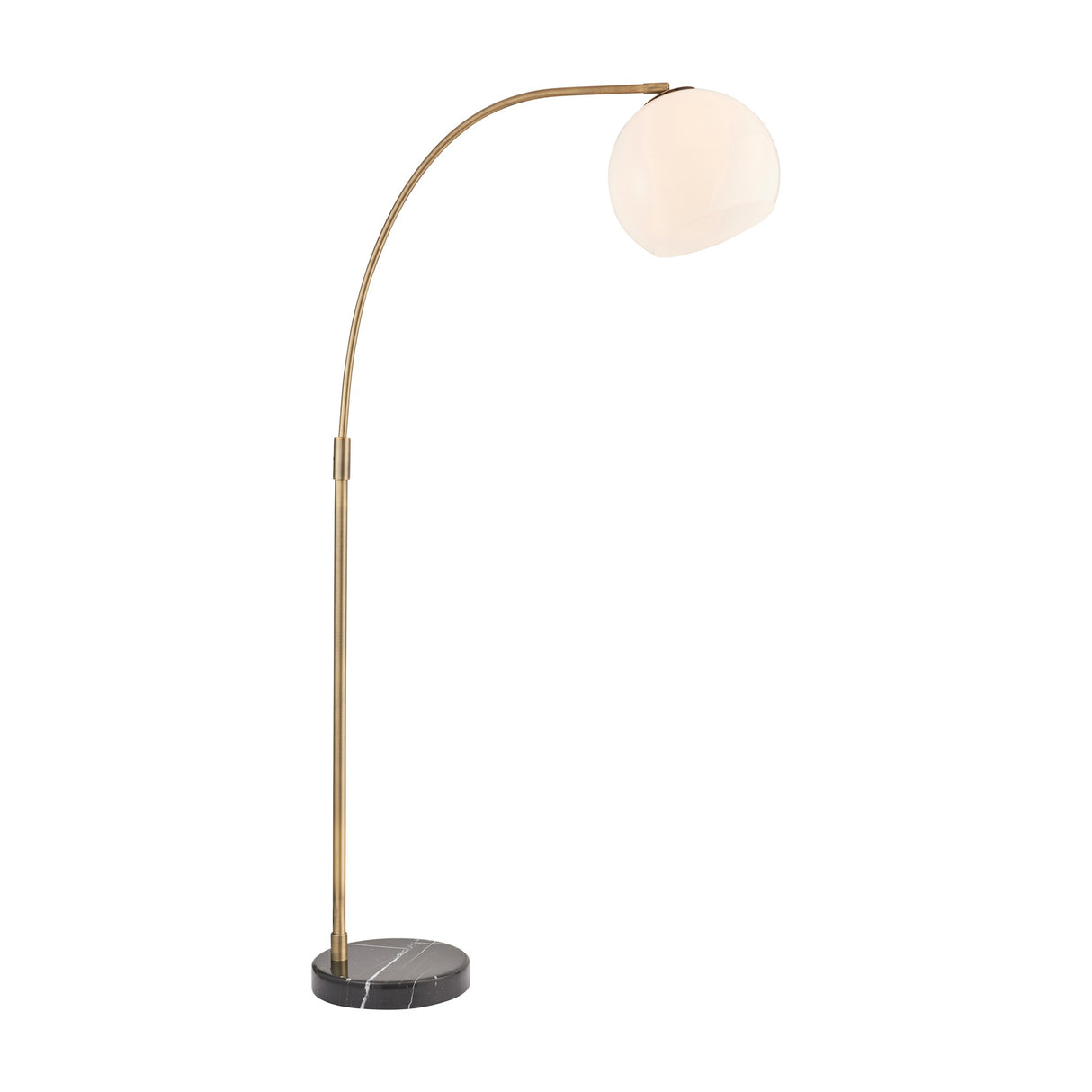 Otto Arc Floor Lamp – Brass and Black