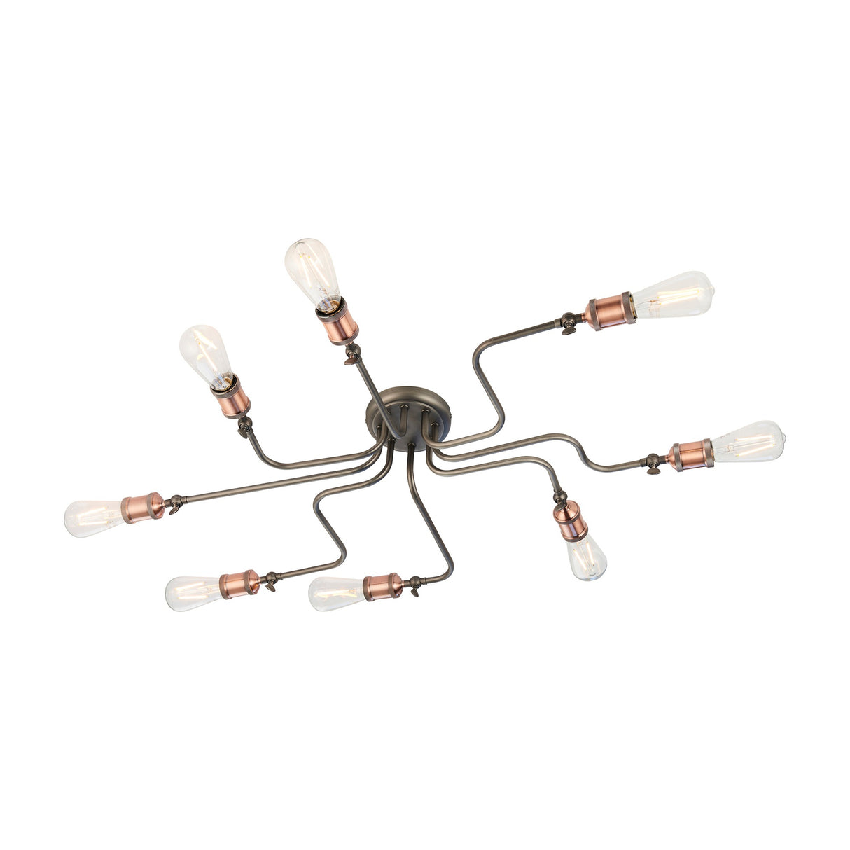 Hal 8 Light Ceiling Light – Aged Pewter