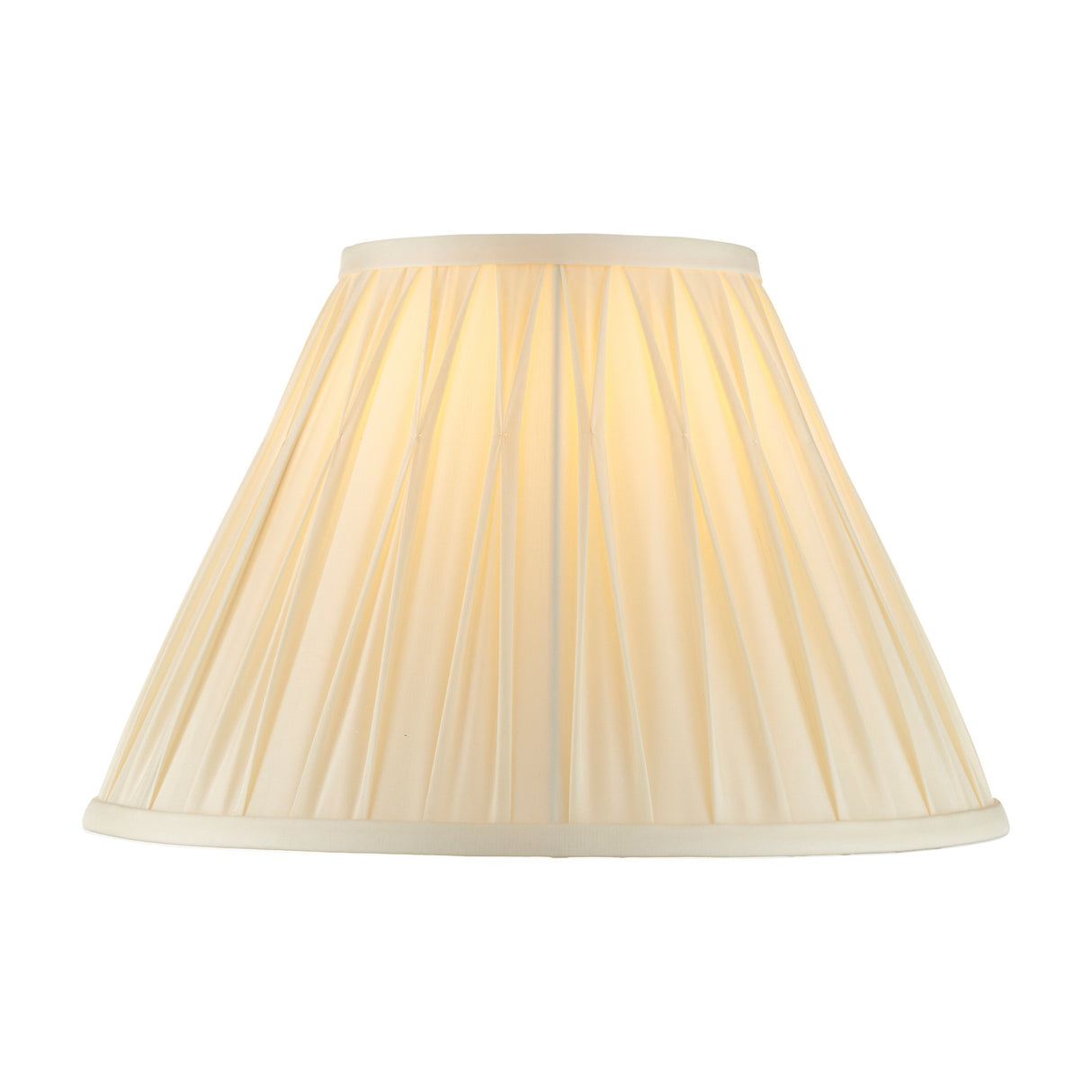Chatsworth Pinch Fabric Lamp Shade – Ivory