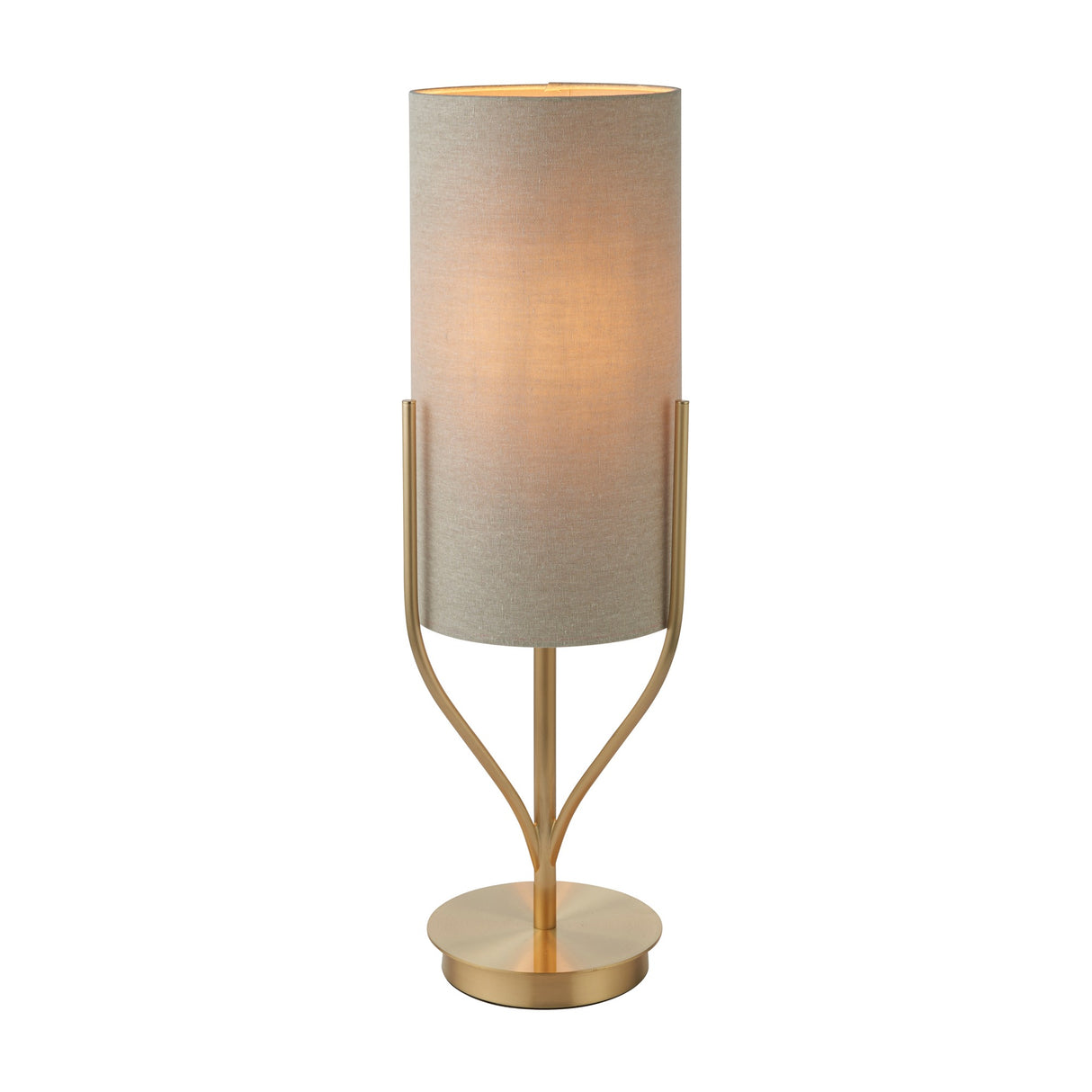 Fraser Table Lamp with Cylinder Shade – Brushed Gold