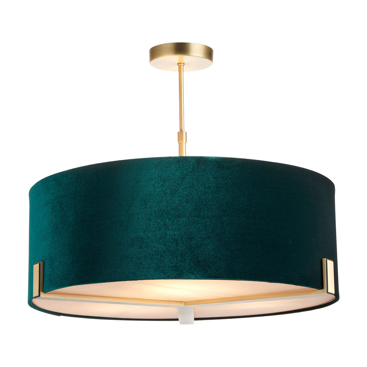 Hayfield Velvet Pendant Light 3 Light – Green
