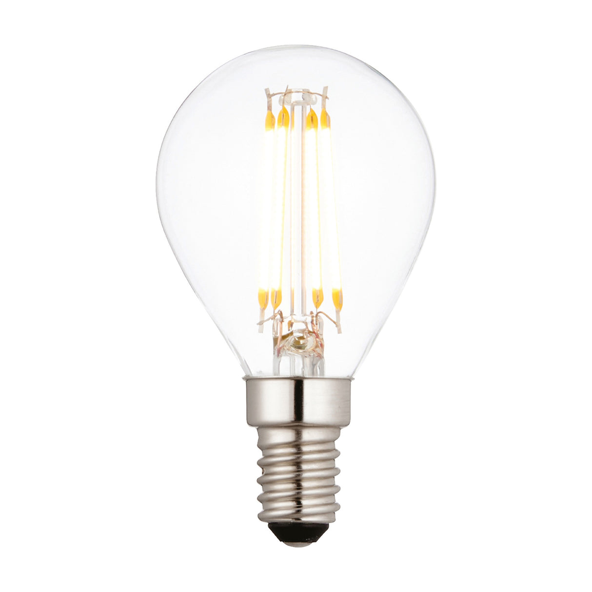 E14 LED Filament Golf Ball Bulb 4W – Clear