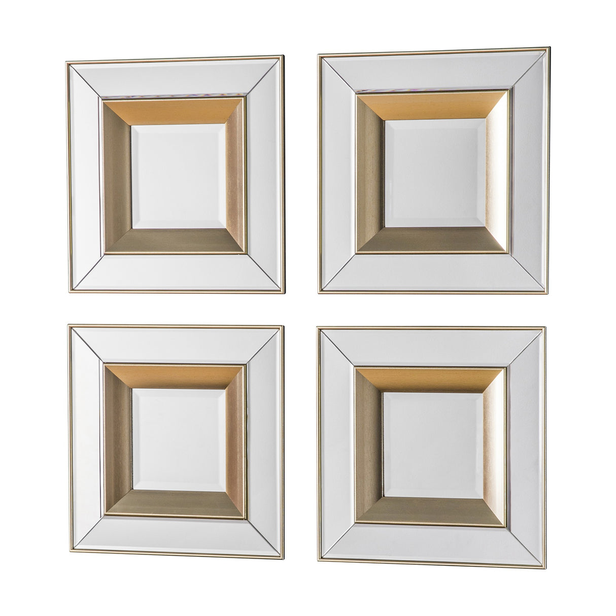 Phantom Square Mirrors Set of 4 – Gold