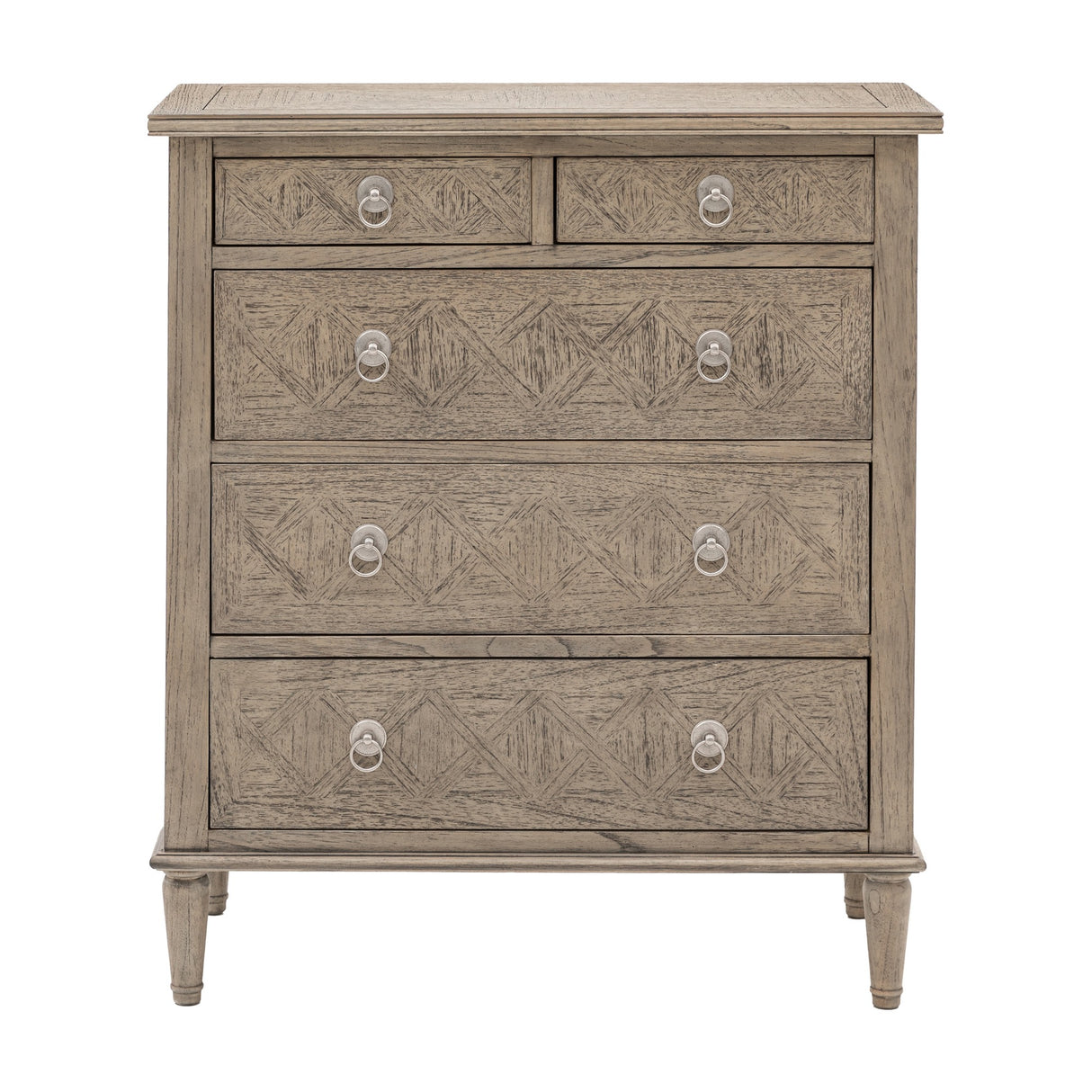 Rustique 5 Drawer Chest – Natural