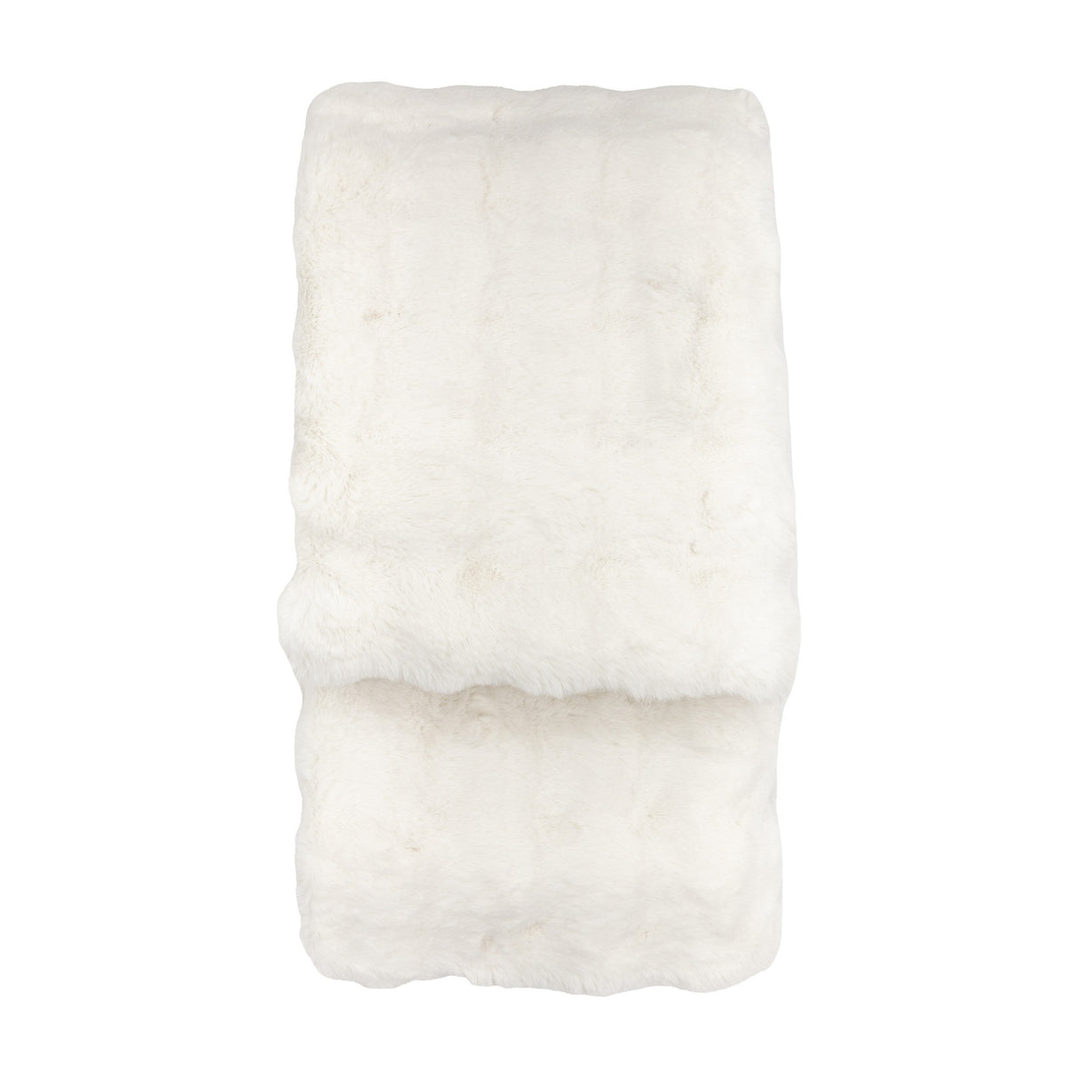 Marshmallow Rabbit Faux Fur Throw – Cream