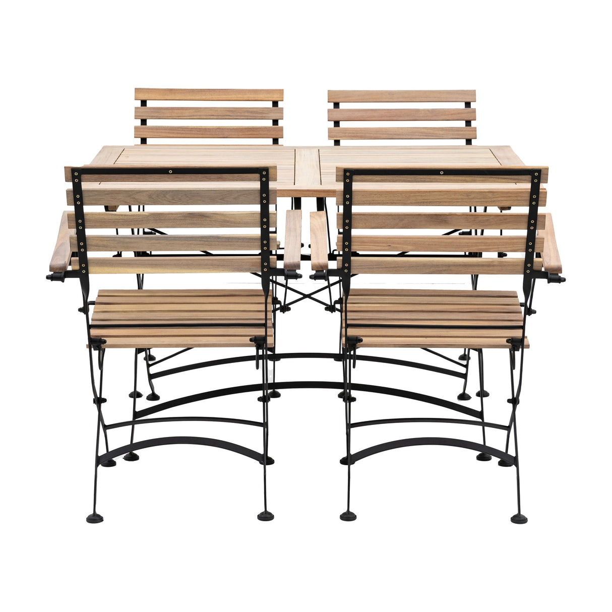 Valetta Folding Dining Set – Natural