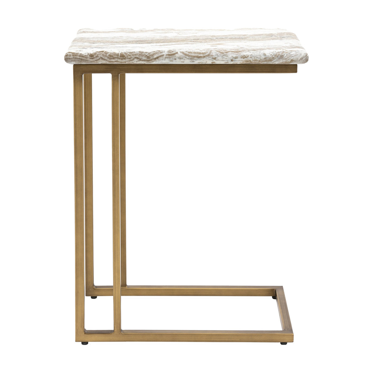 Lusso Supper Table with Marble Effect Top – Cream