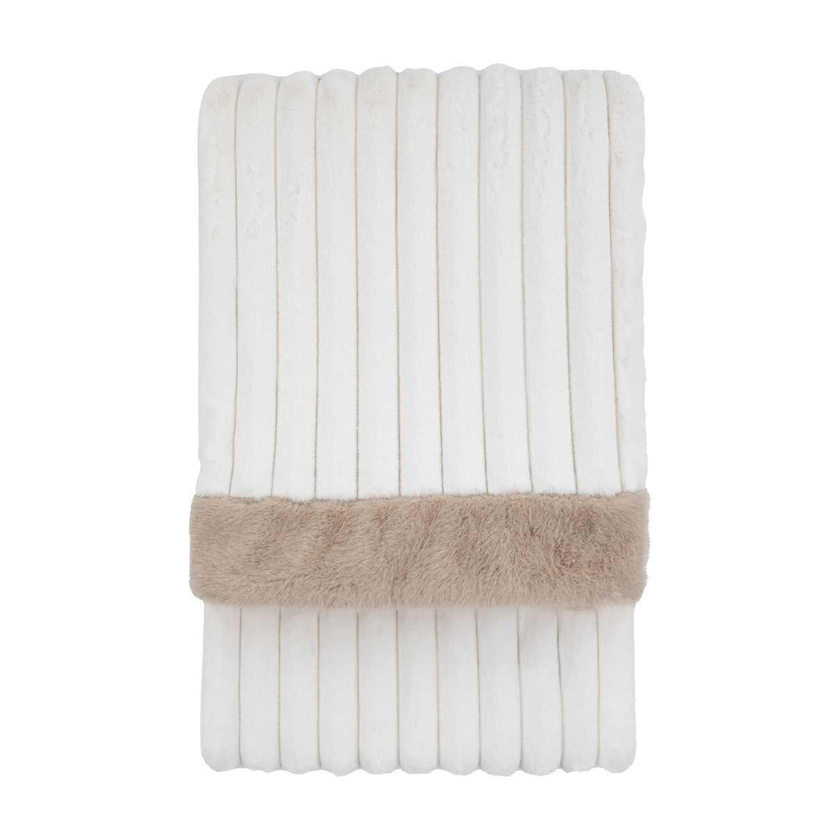 Whinfell Faux Fur Throw – Cream