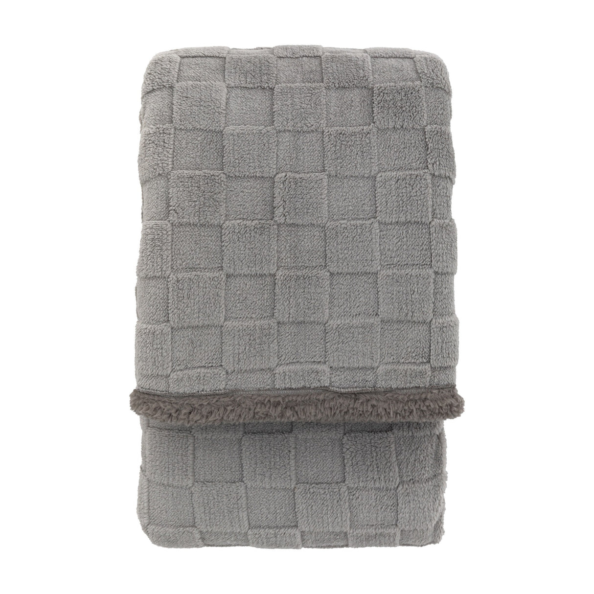 Oakley Checked Sherpa Throw
