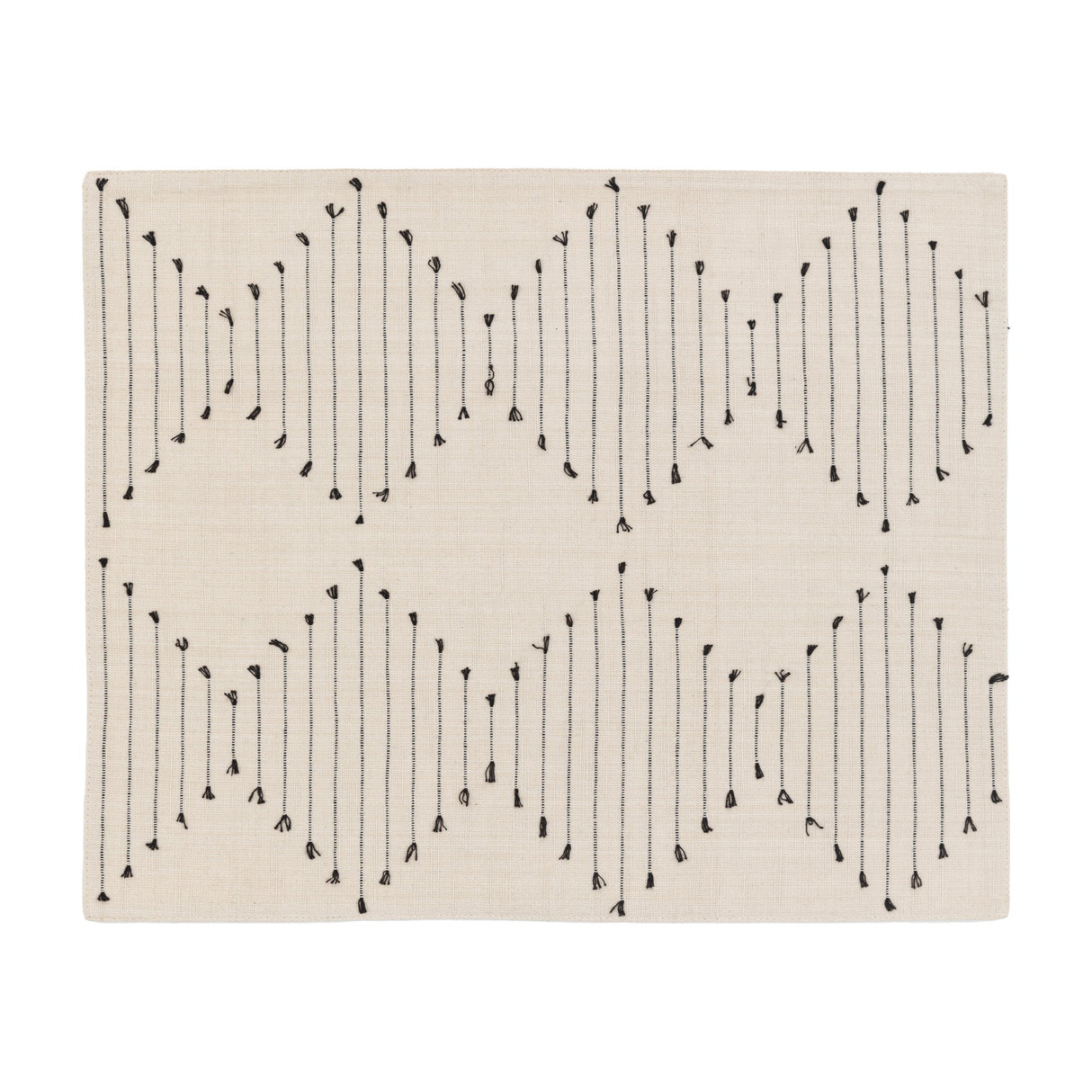Diamond Weave Cotton Placemat Set of 4 – Cream