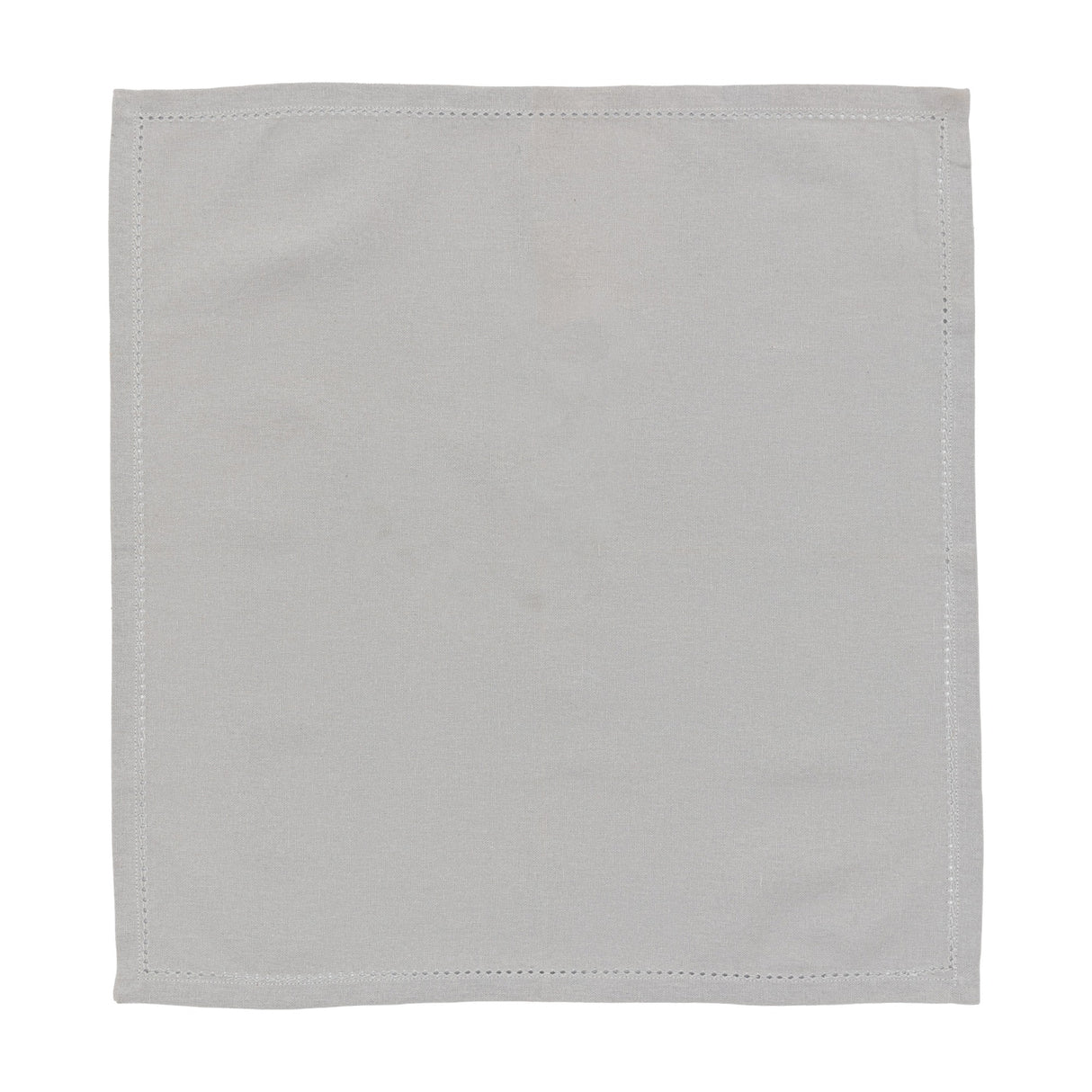 Dove Cotton Napkins with Hemstitch Border, Set of 4 – Grey