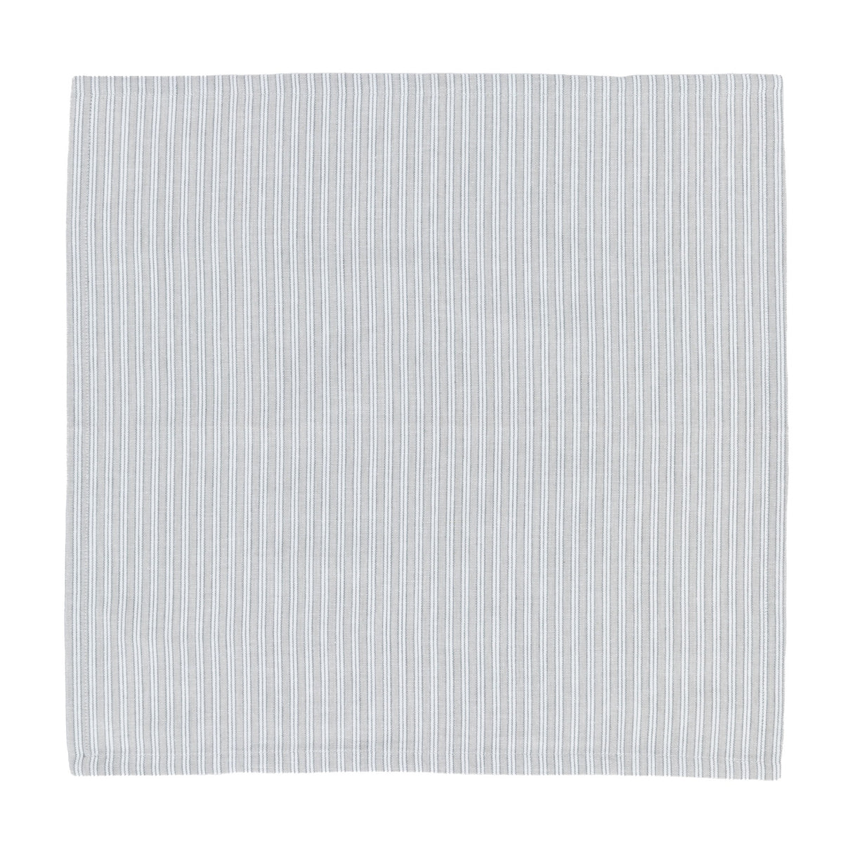 Woven Striped Cotton Napkins Set of 4 – Grey