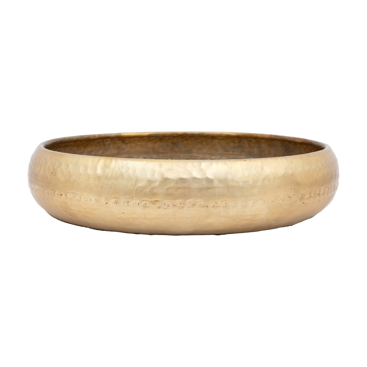 Giza Hammered Metal Bowl – Bronze