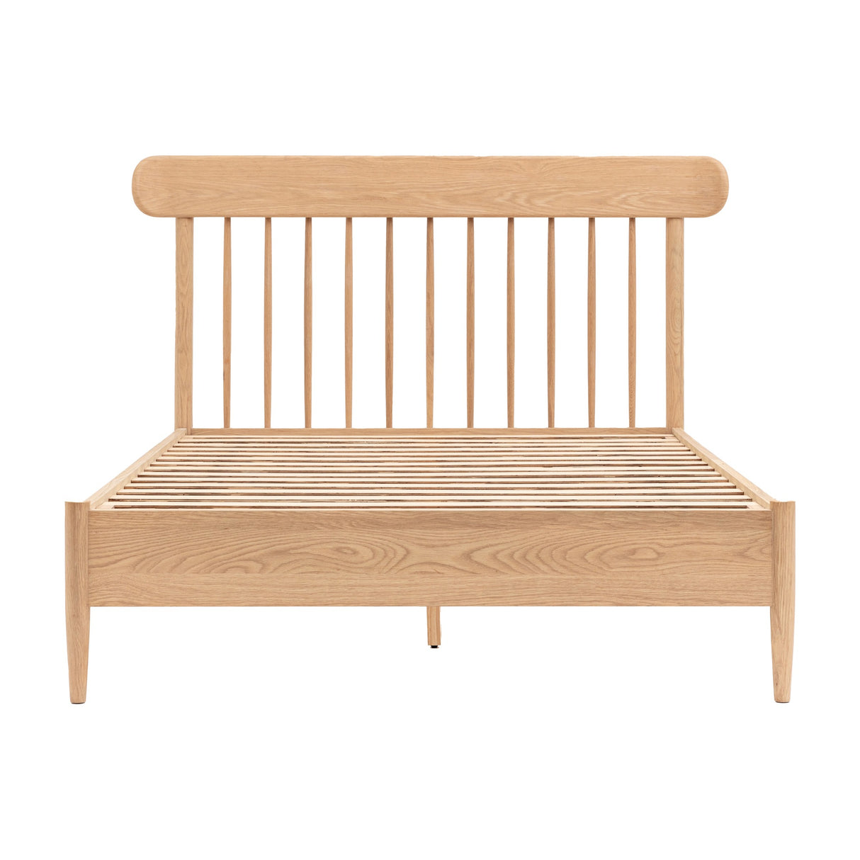 Hatfield Spindle Double Bed Frame – Natural