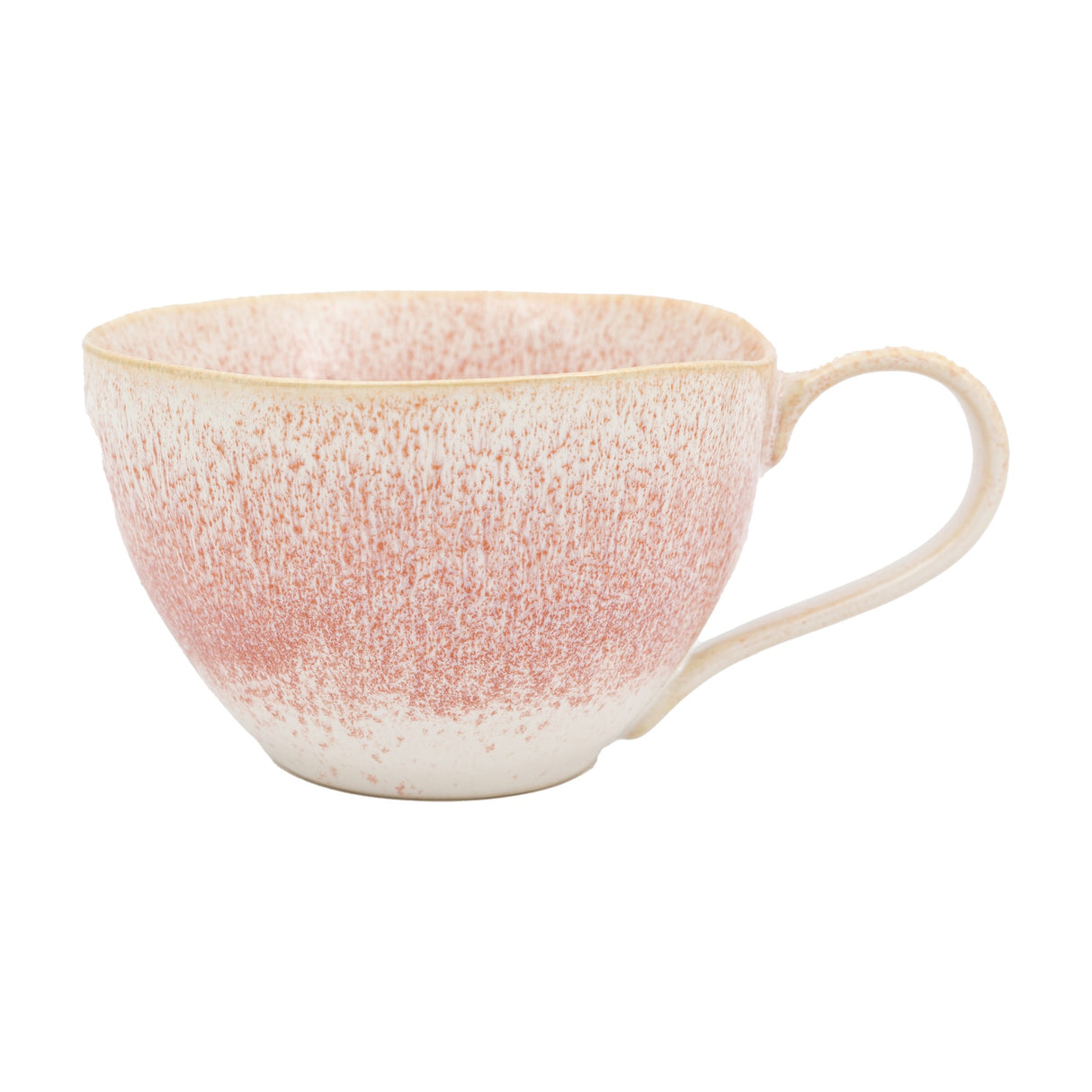 Reactive Organic Ceramic Mug, Set of 4 – Rose Pink