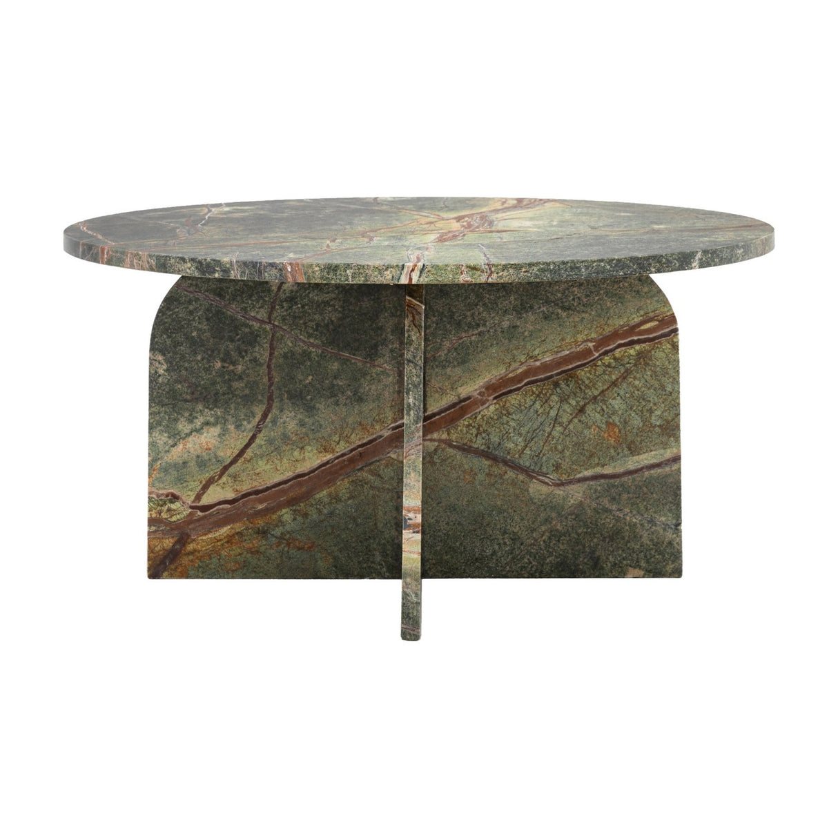 Amalfi Round Marble Coffee Table – Green