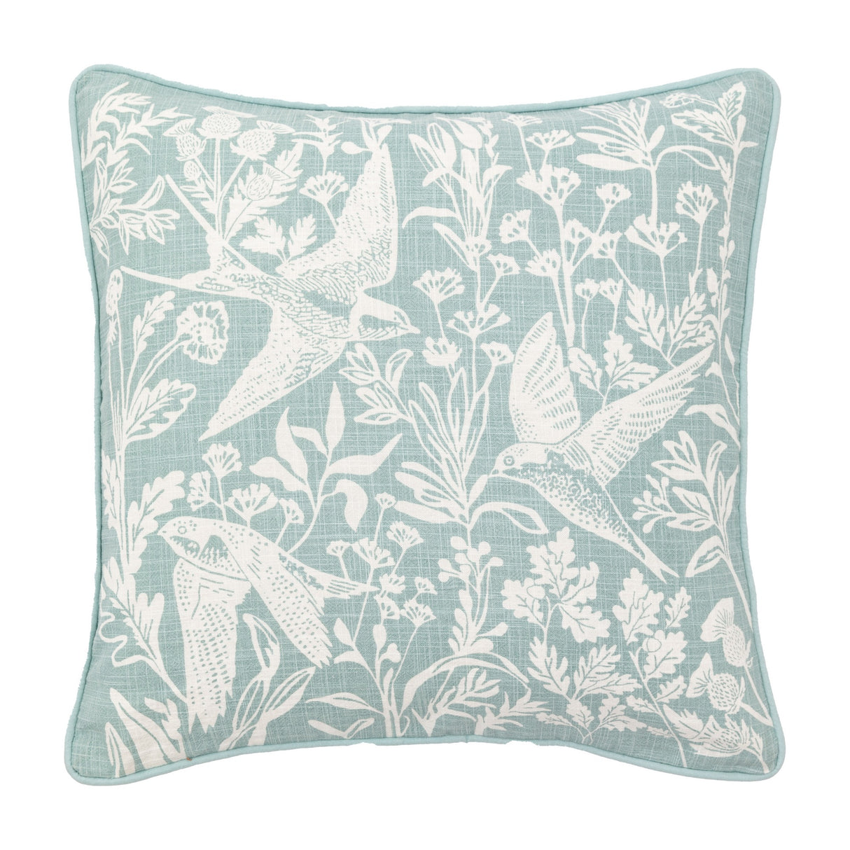 Rosley Birds Cushion – Duck Egg