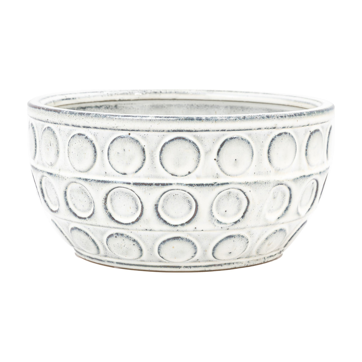 Kusama Dotted Ceramic Bowl – White