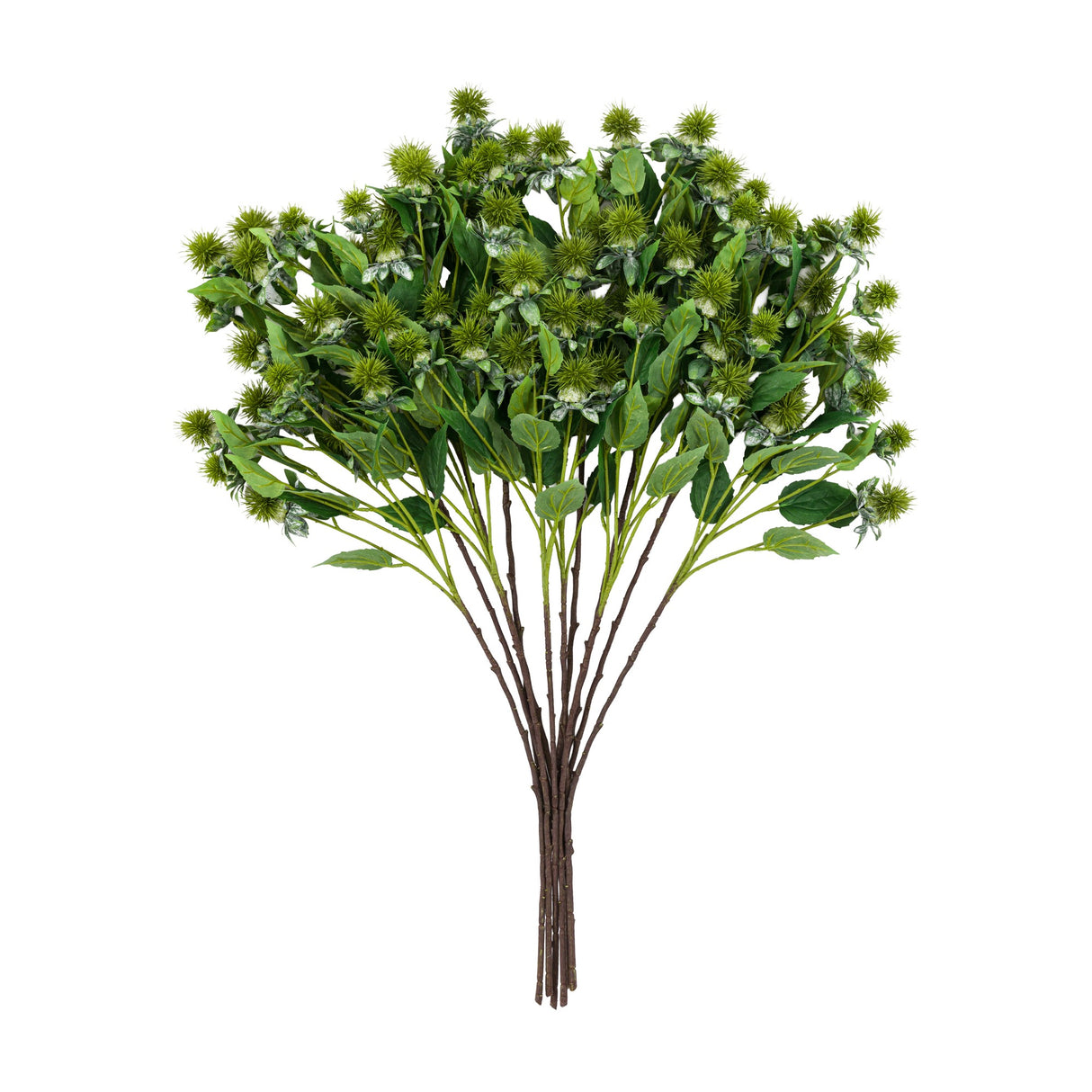 Artificial Thistle Stems Set of 12 – Green
