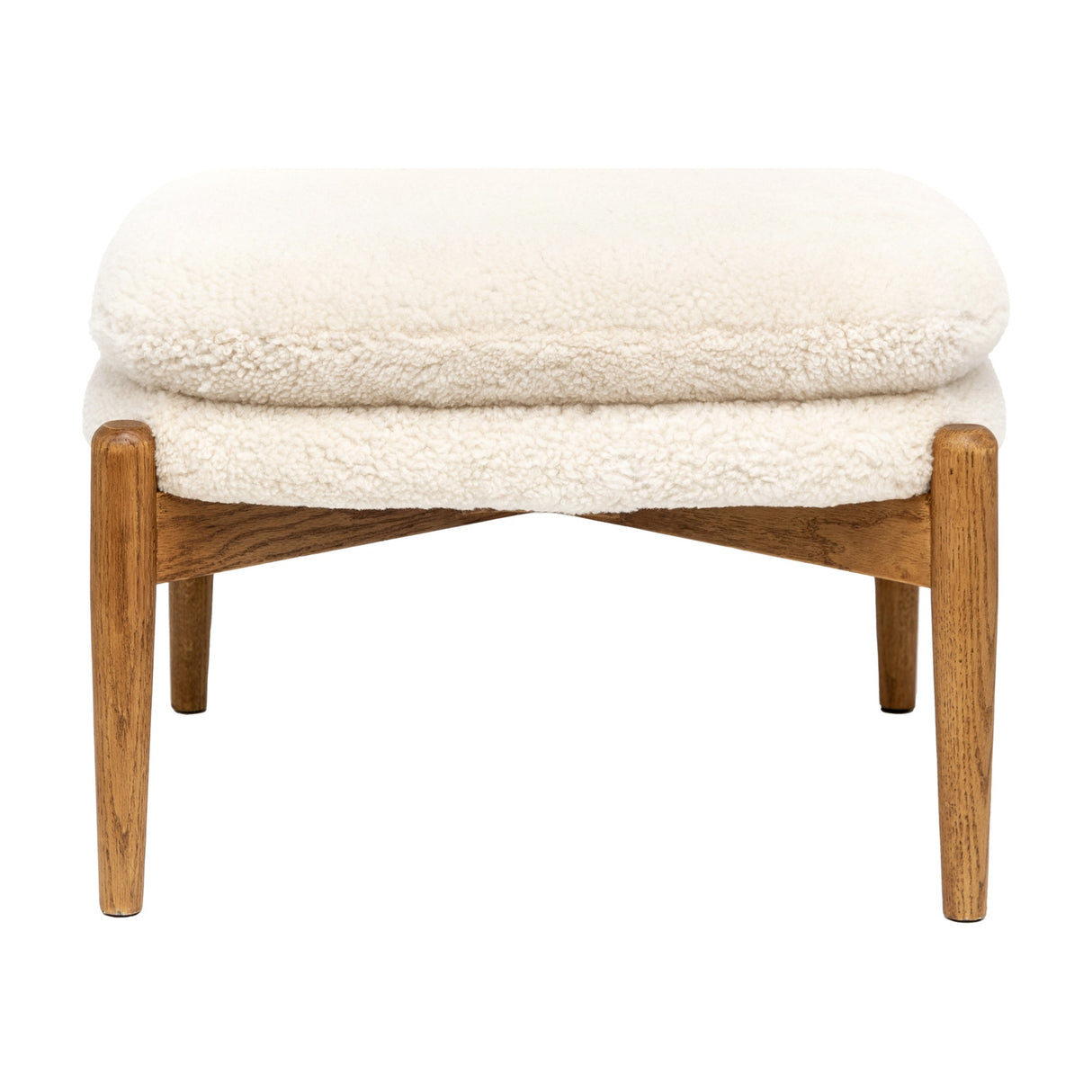 Datsun Sheepskin Footstool – Cream