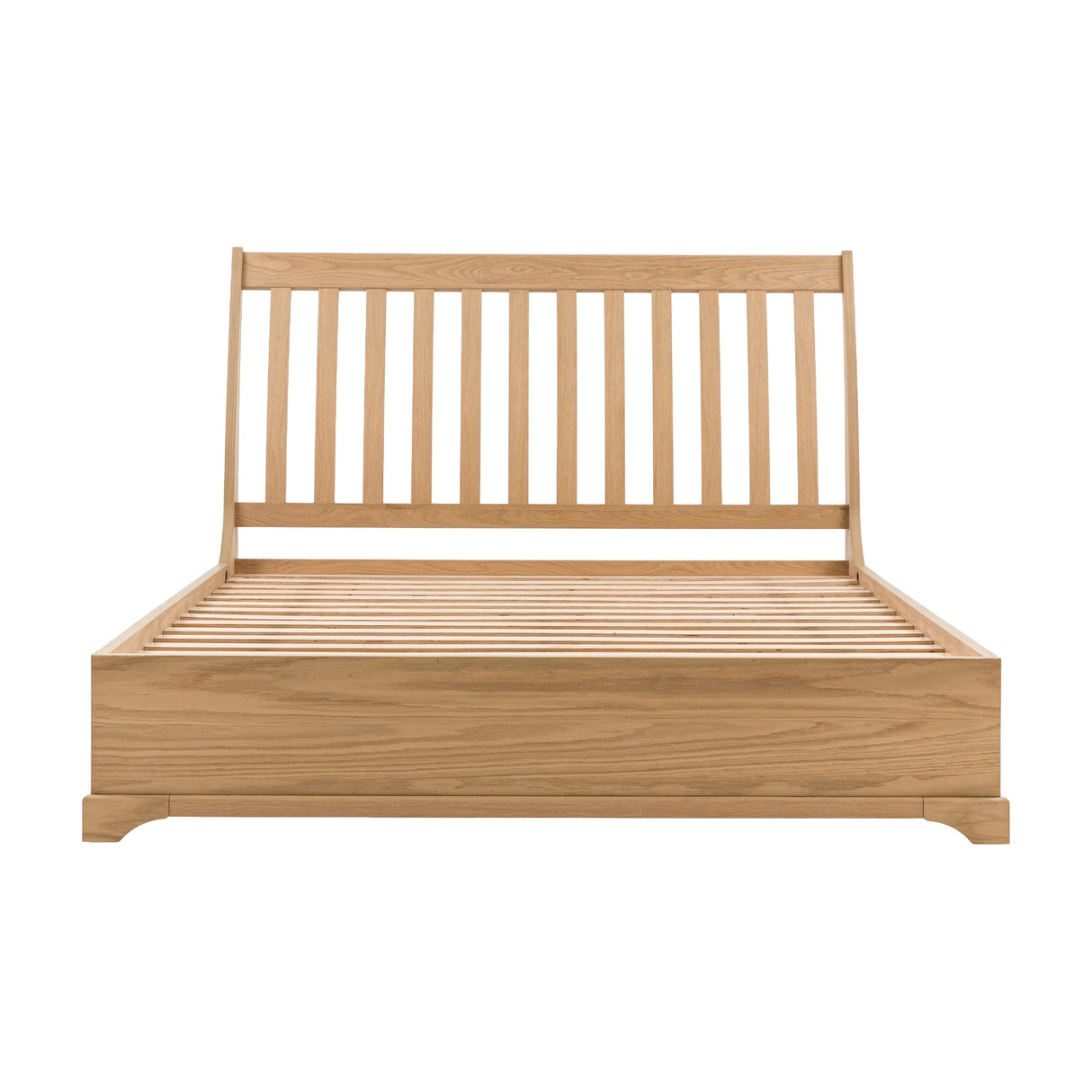 Malvern Slatted Double Bed Frame – Natural Oak