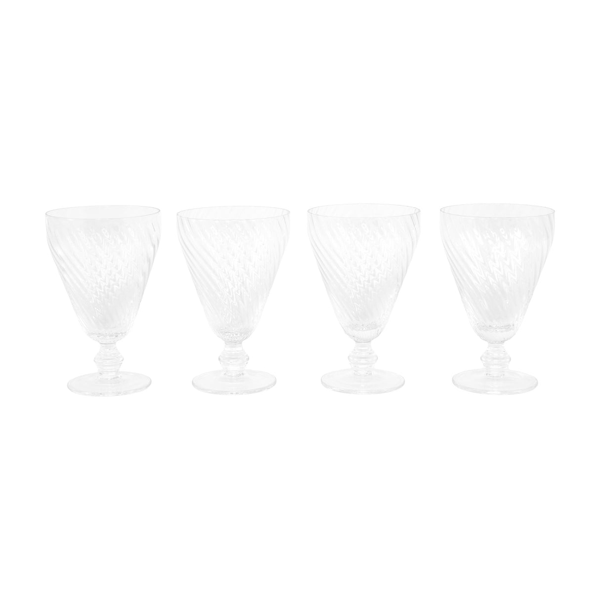 Swirl Wine Glasses Set of 4