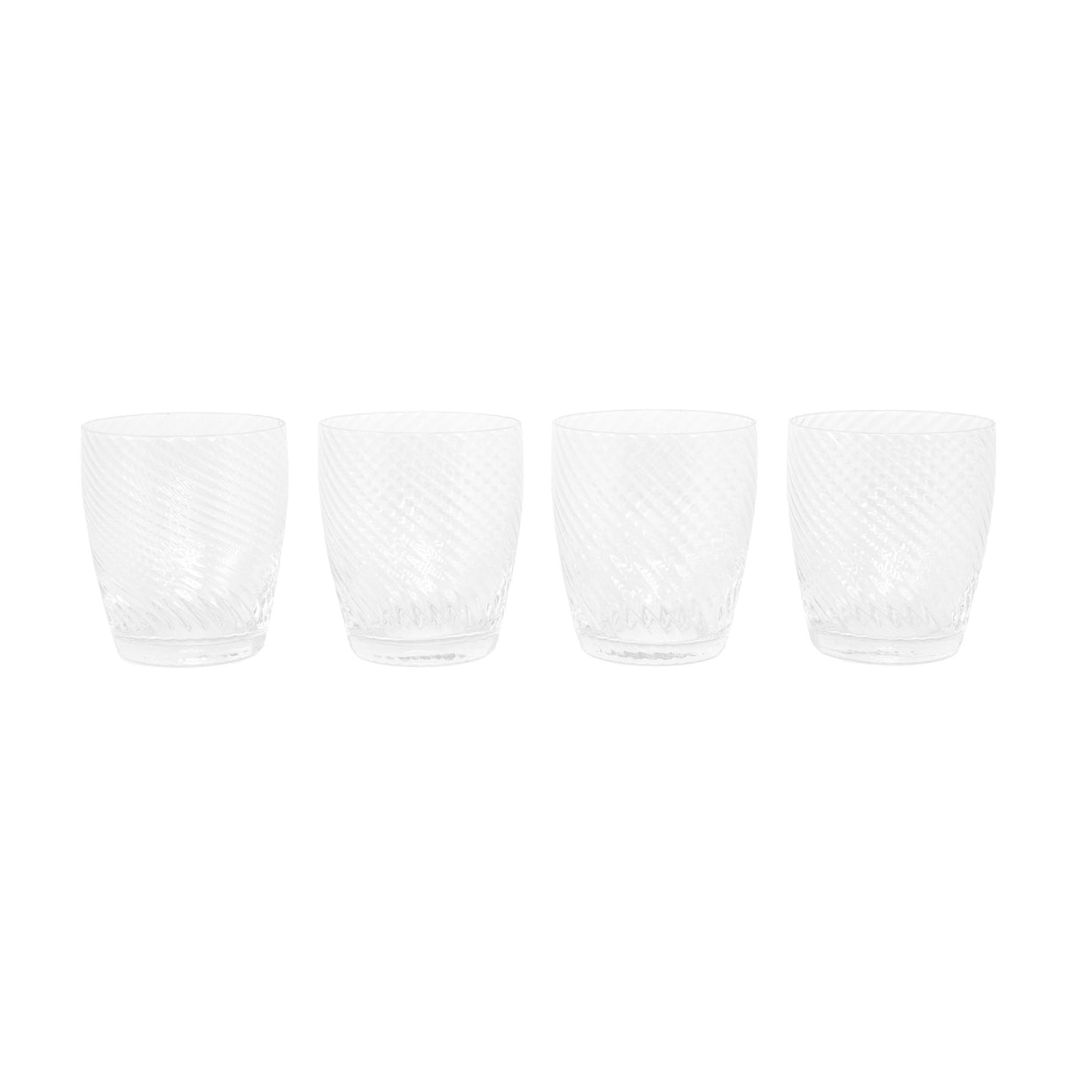 Swirl Tumbler Glasses Set of 4