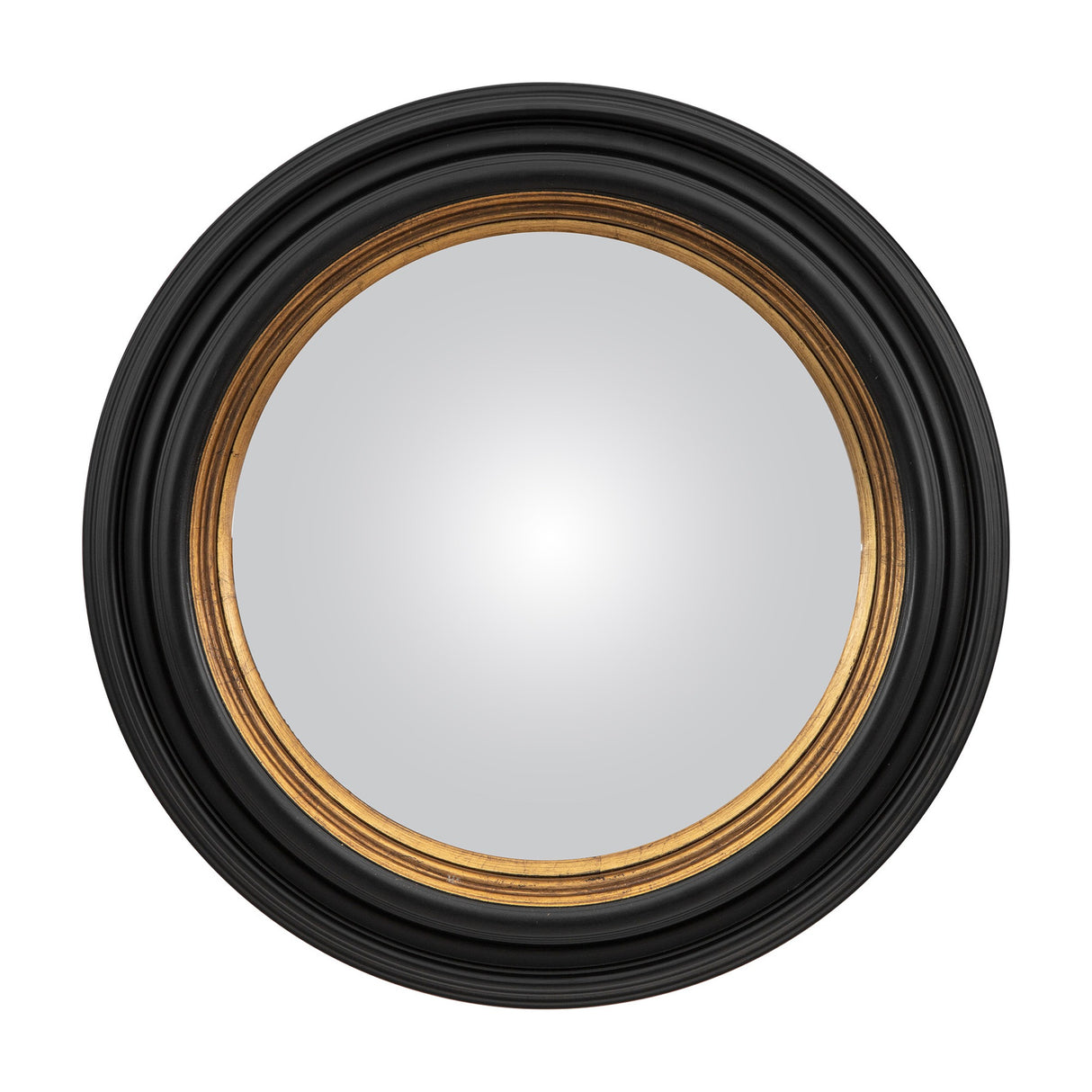 Rockbourne Convex Round Mirror – Black