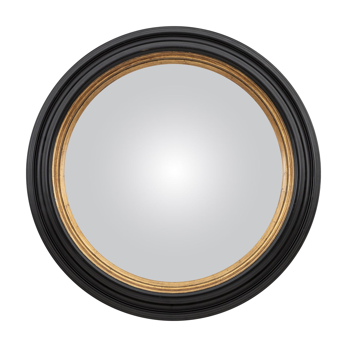 Rockbourne Convex Round Mirror – Black