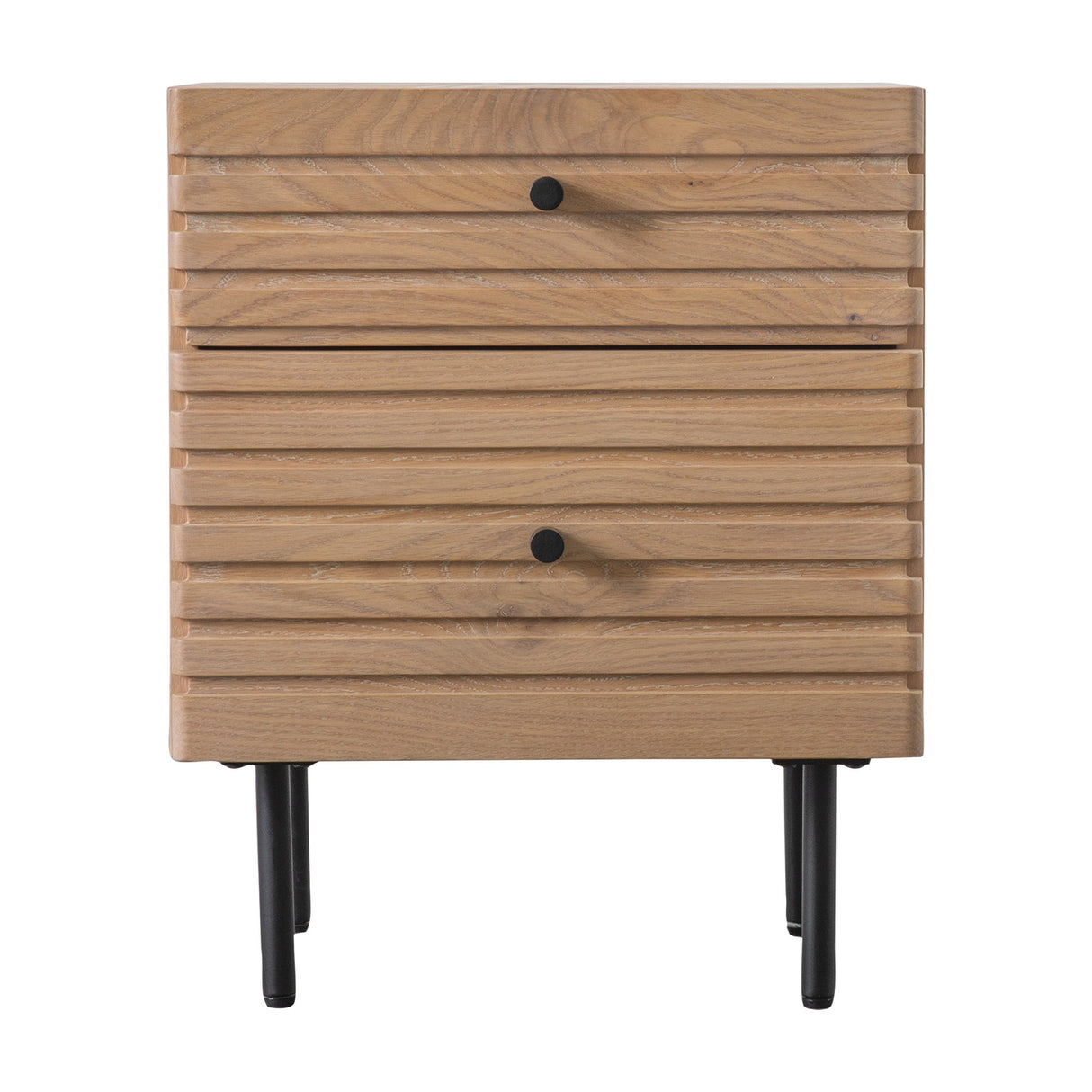 Okayama 2 Drawer Bedside – Oak