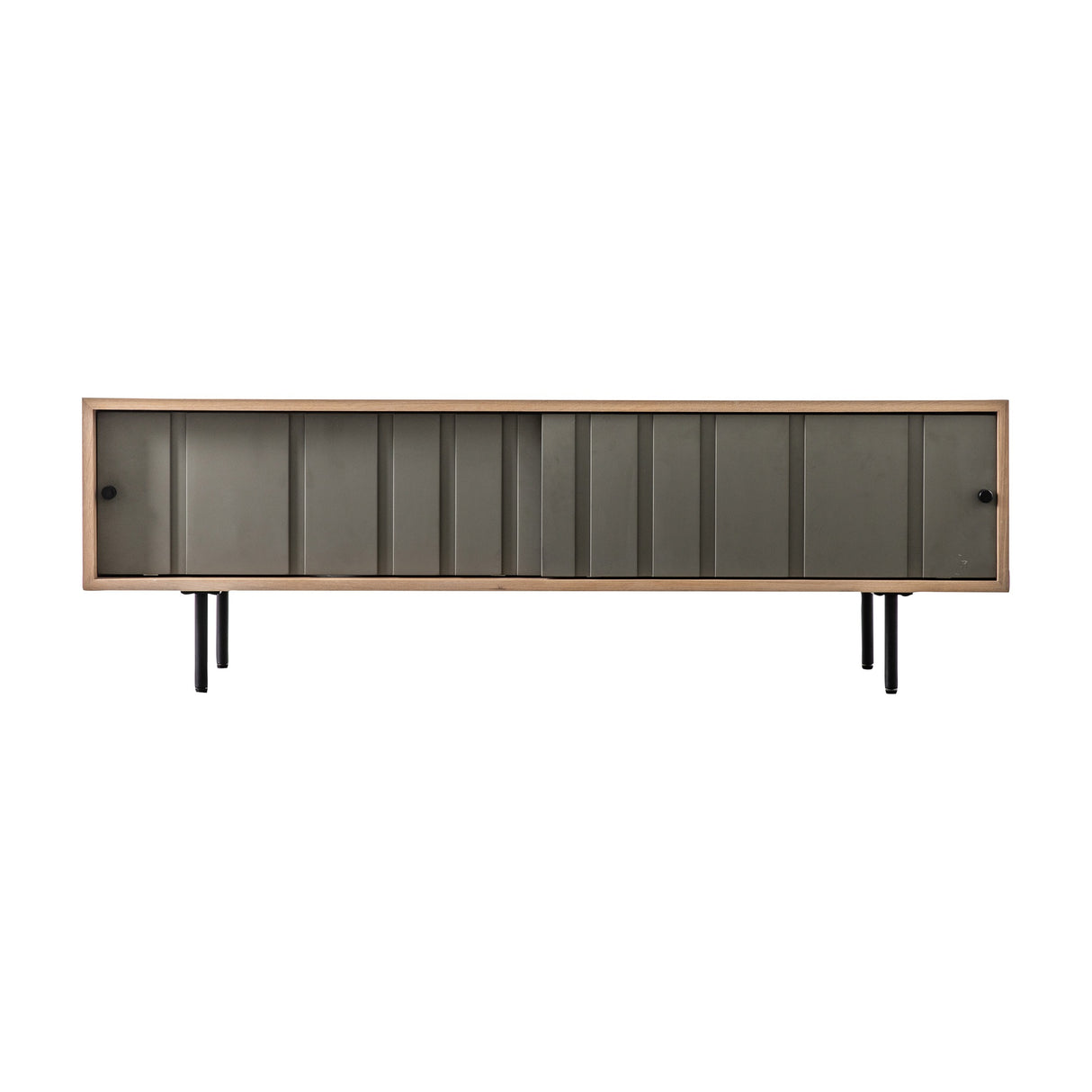 Fuji Media Unit with Sliding Doors – Grey