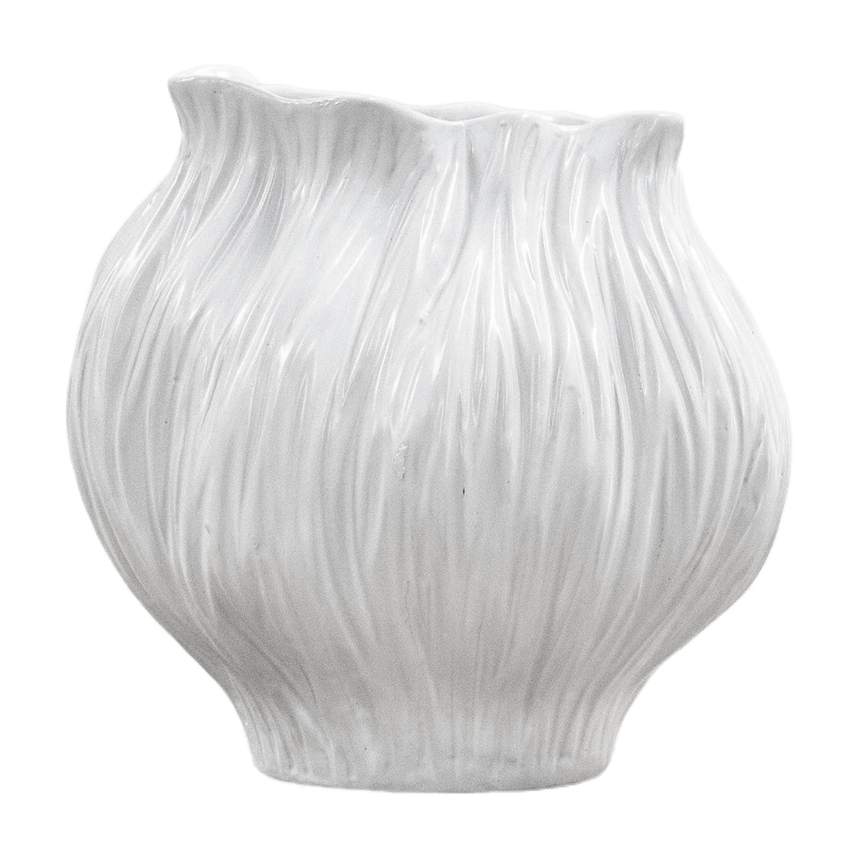 Flora Textured Ceramic Vase