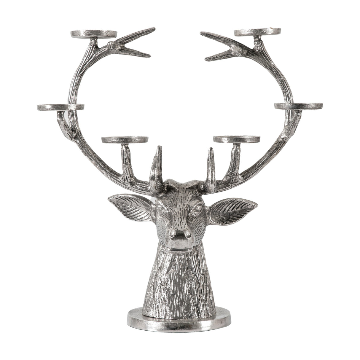 Stag Candelabra – Silver