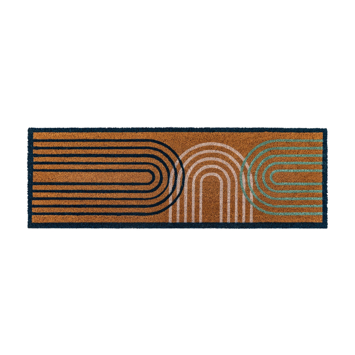 Ikat Arch Double Doormat – Natural