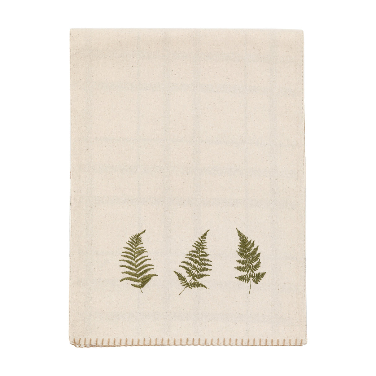 Autumn Woodland Fern Table Runner – Natural