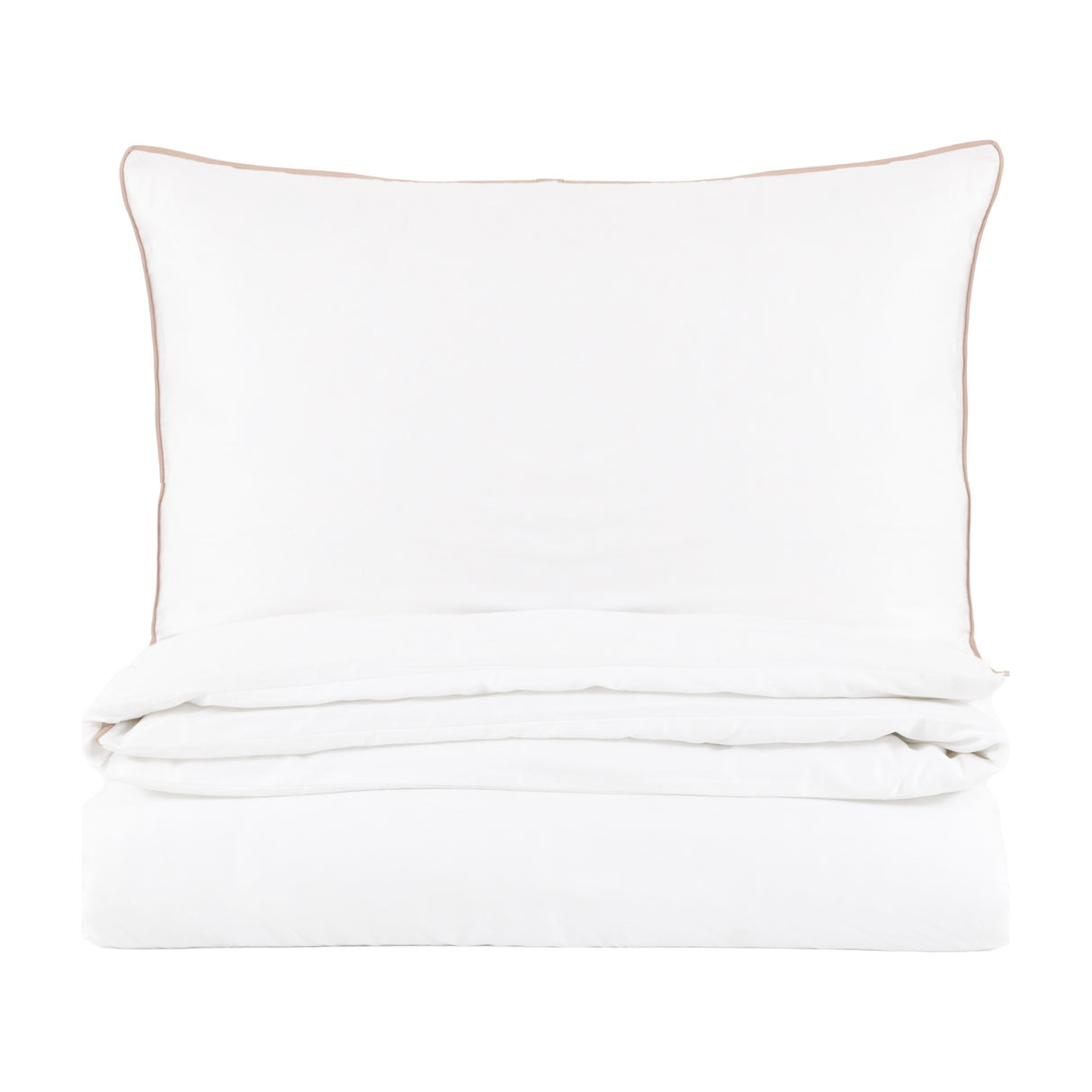 Egyptian Cotton Piped Duvet Cover Set