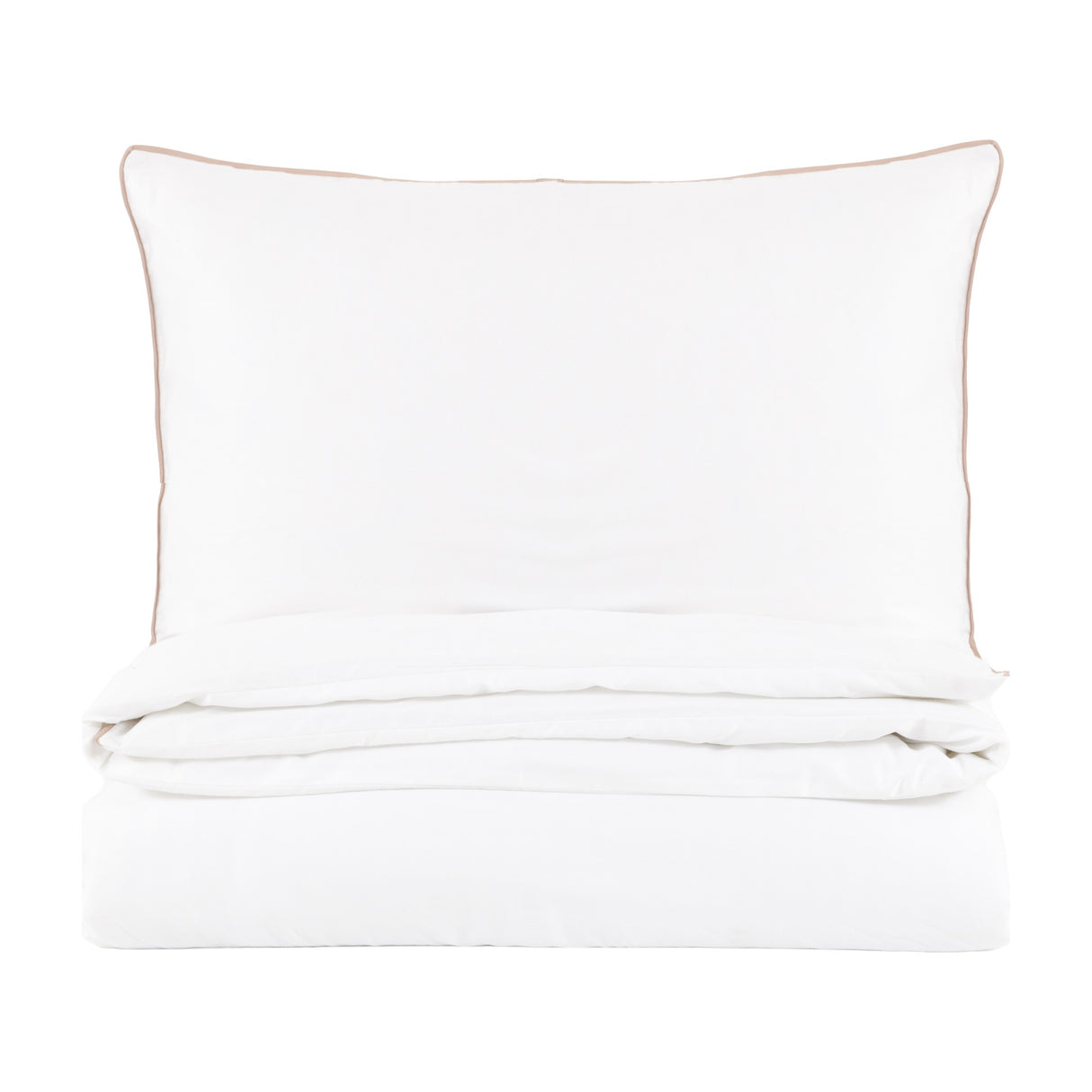 Egyptian Cotton Piped Duvet Cover Set