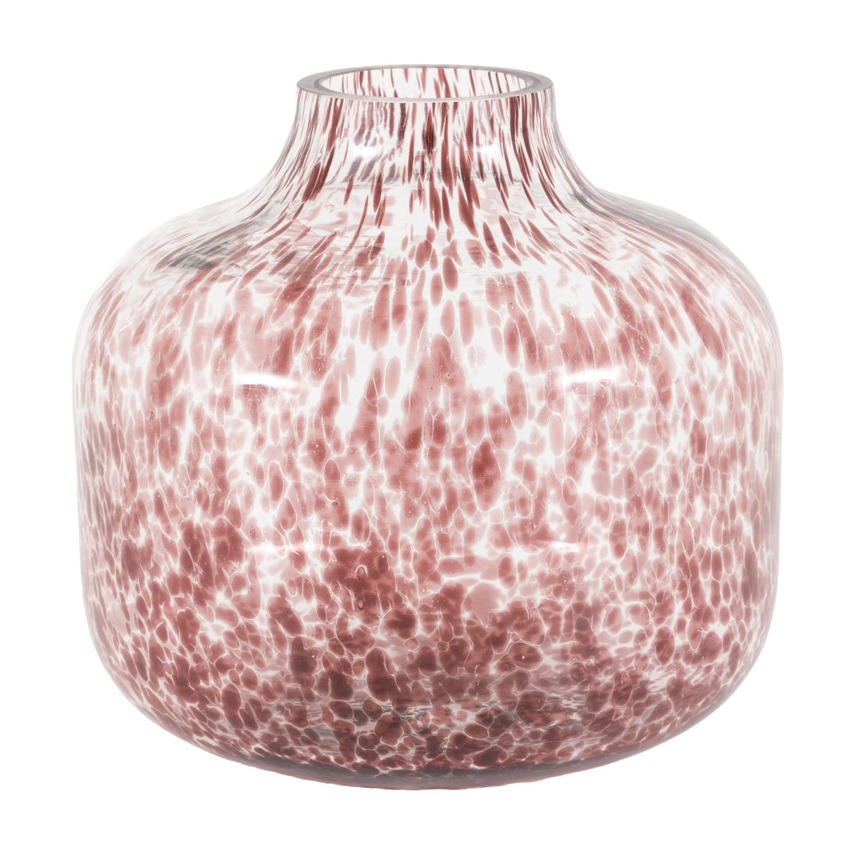 Confetti Speckled Glass Vase – Brown