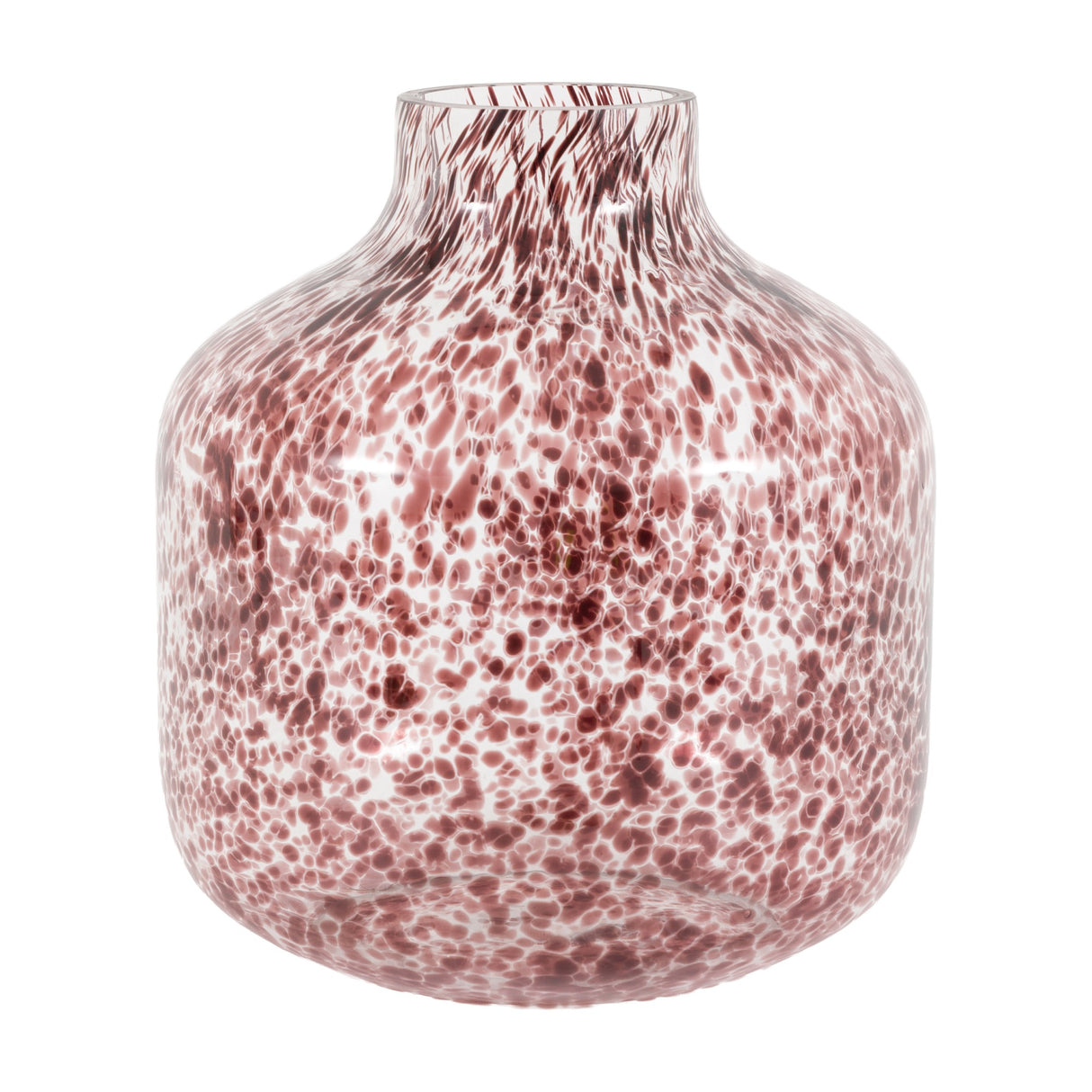 Confetti Speckled Glass Vase – Brown