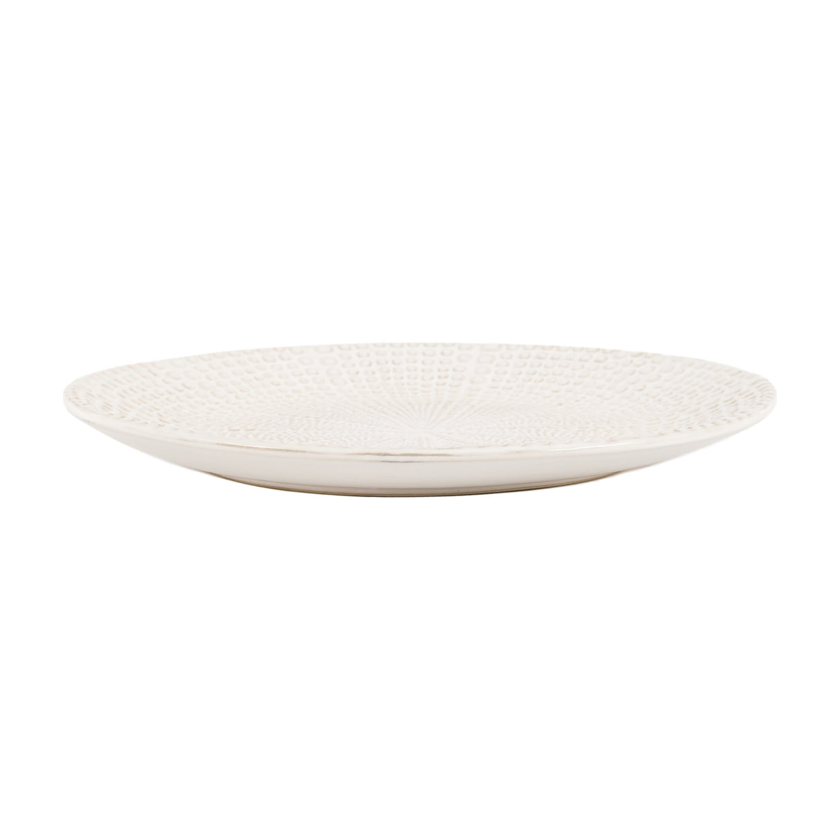 Brea Beaded Plate – White