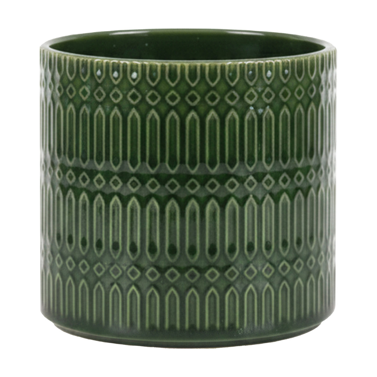 Selva Embossed Ceramic Planter