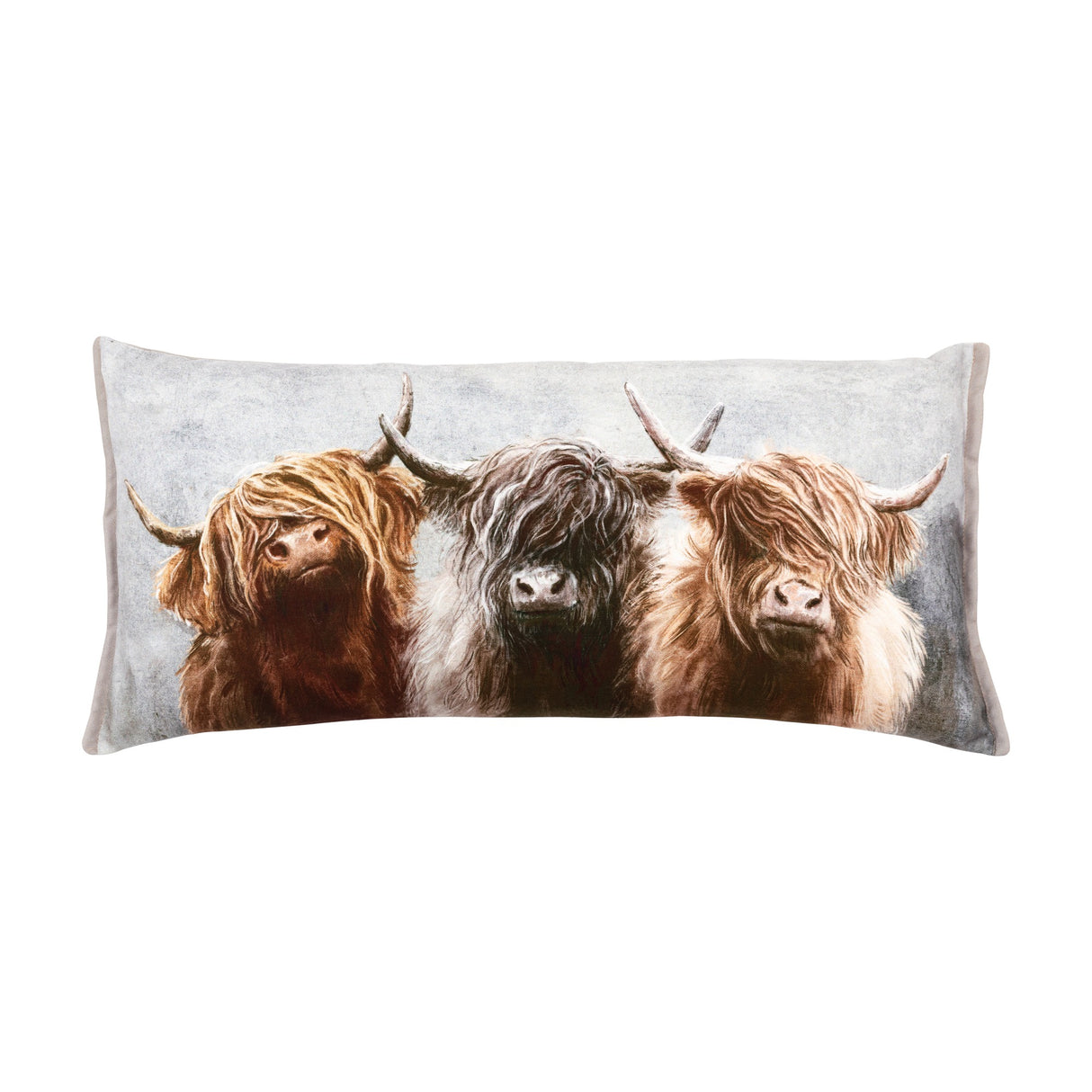 Highland Cow Trio Cushion – Multi