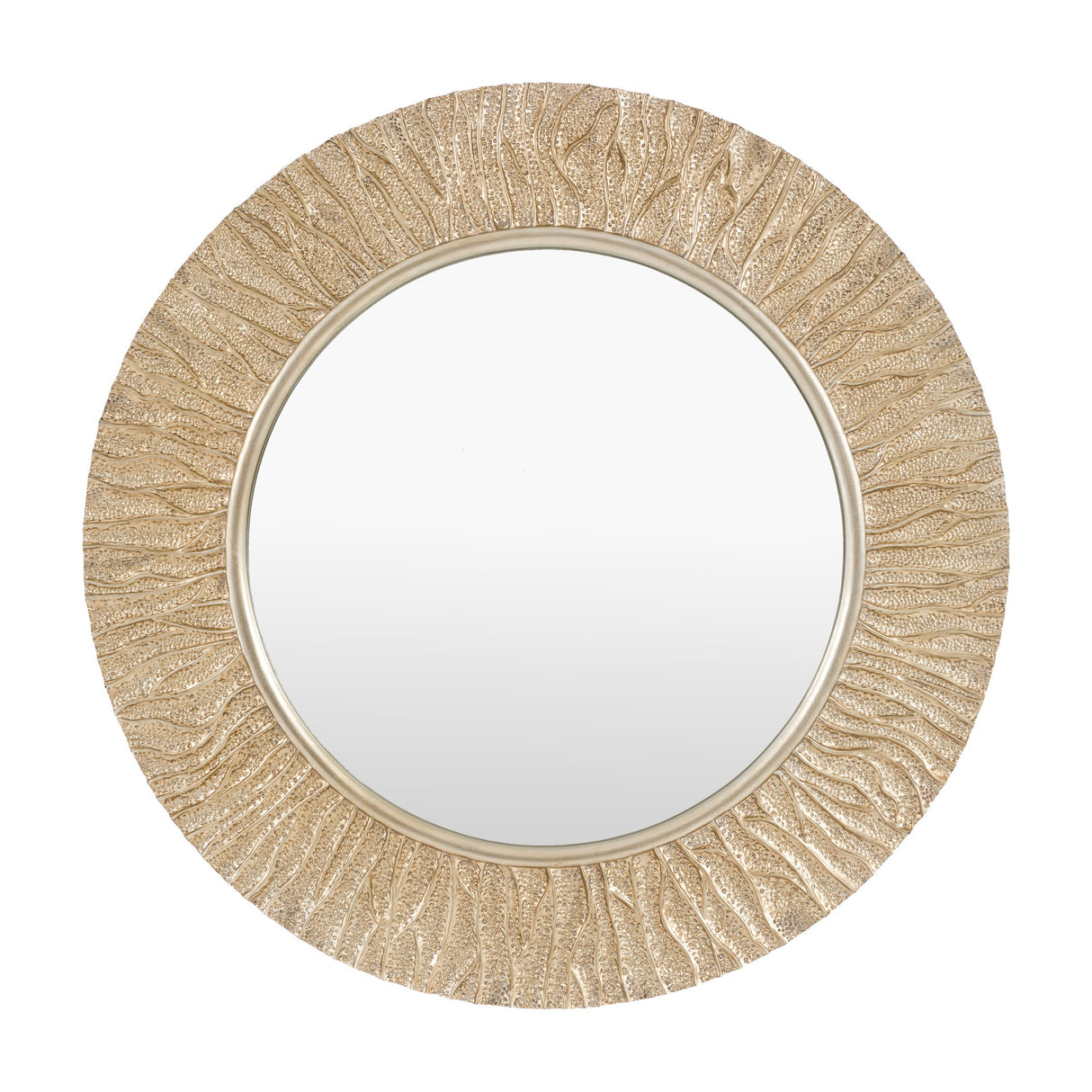 Falia Round Mirror – Gold