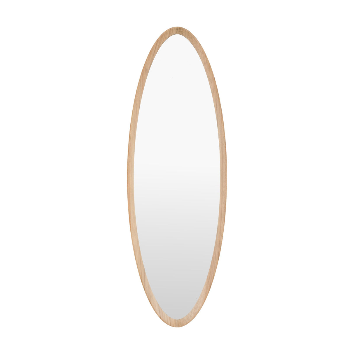 Cedar Ellipse Oval Mirror – Oak