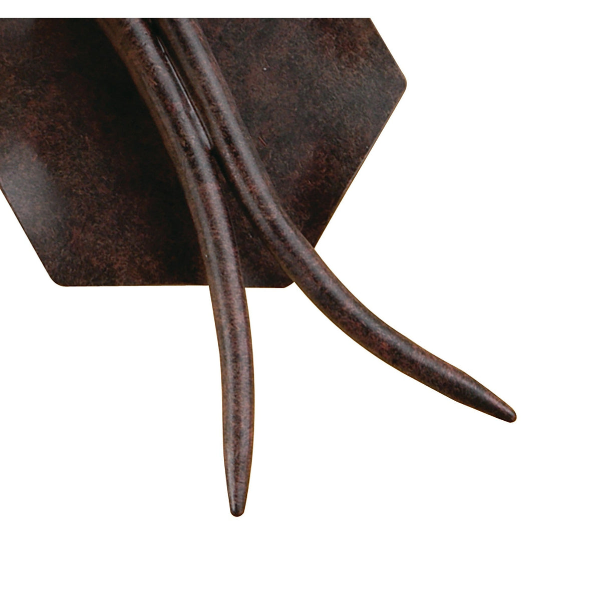 Gaudi Left 2 Light Wall Light With Switch - Brown/Amber