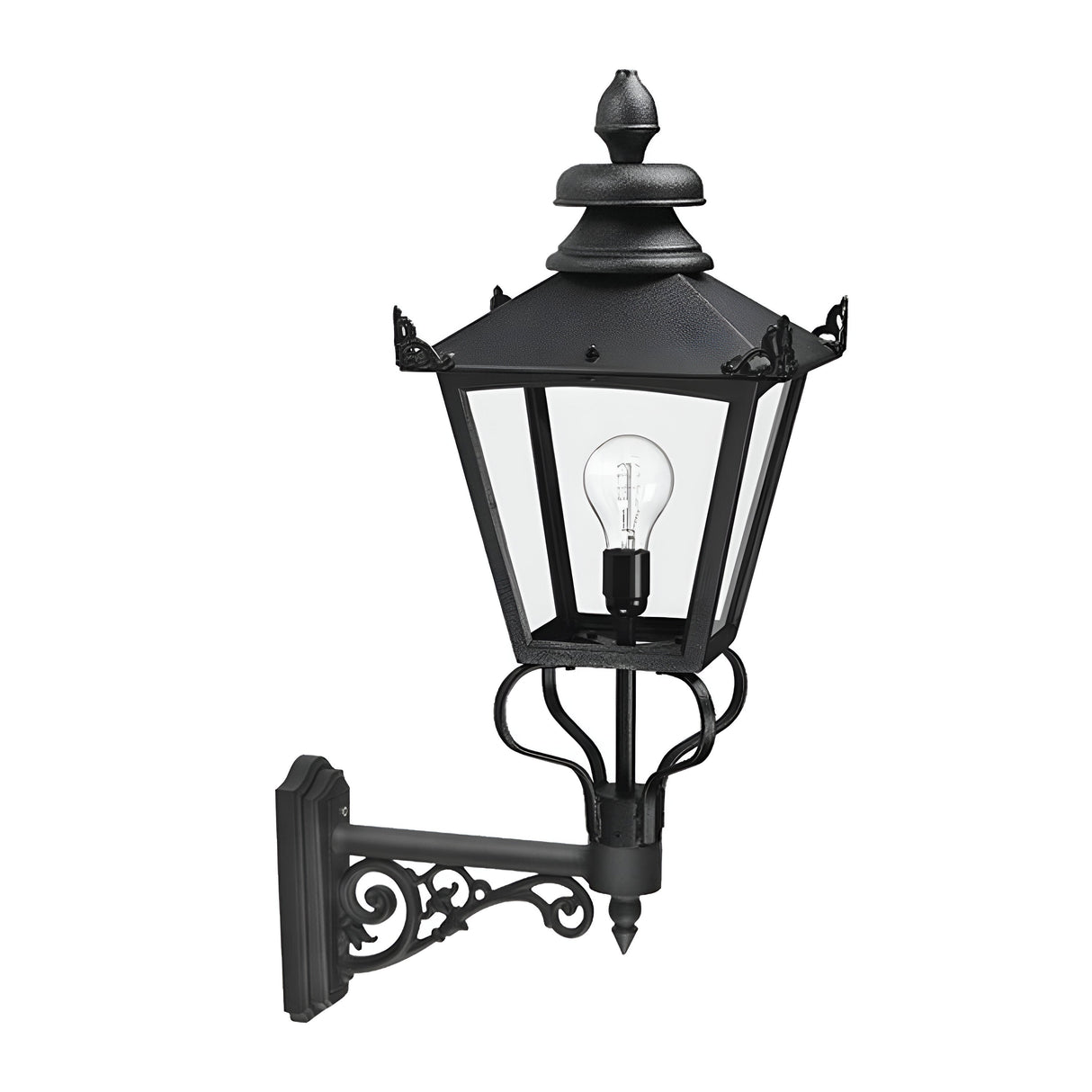 Grampian 1 Light Wall Lantern - Black