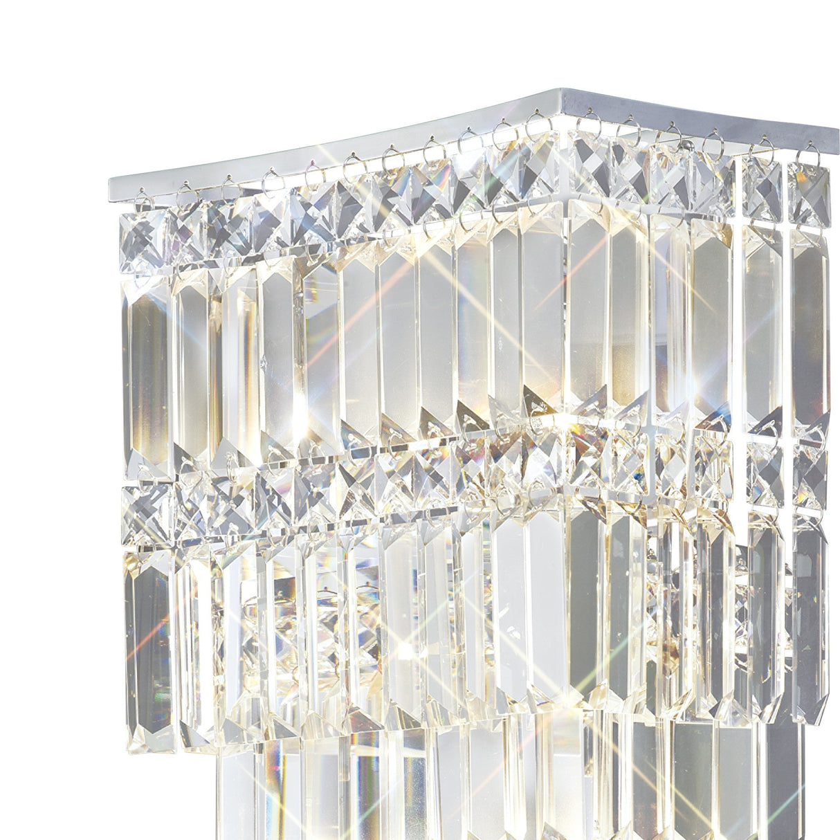 Gianni 4 Light Crystal Wall Light - Polished Chrome
