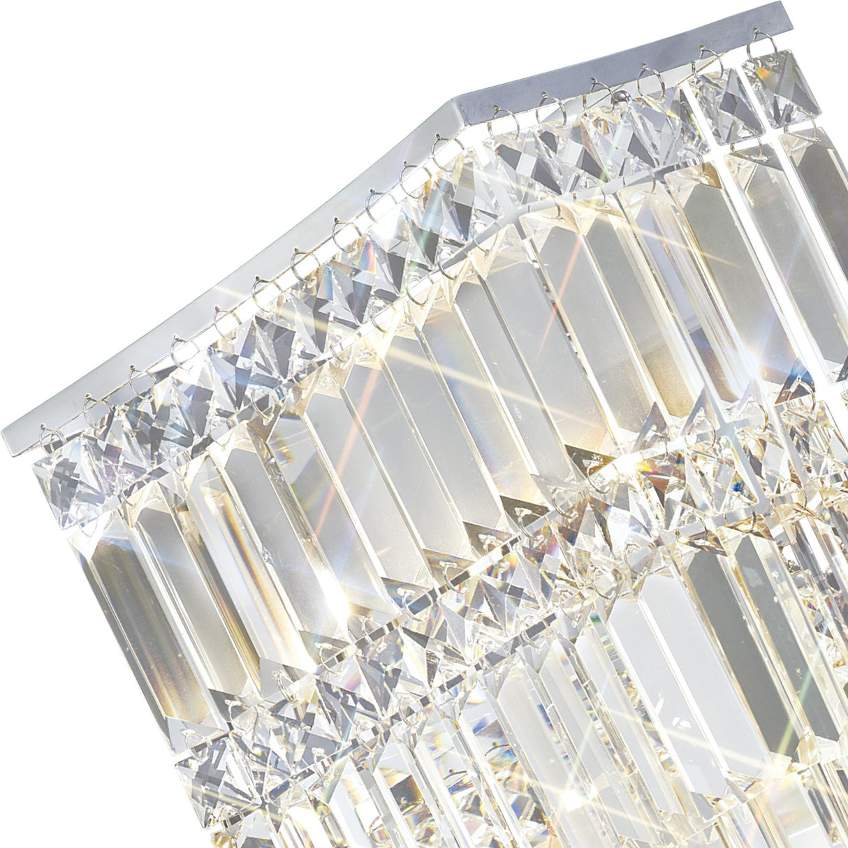 Gianni 4 Light Crystal Wall Light - Polished Chrome