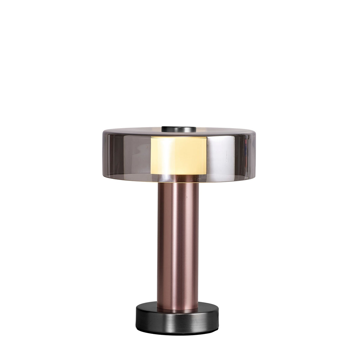 Gin 1 Light Small Table Lamp - Rose Gold