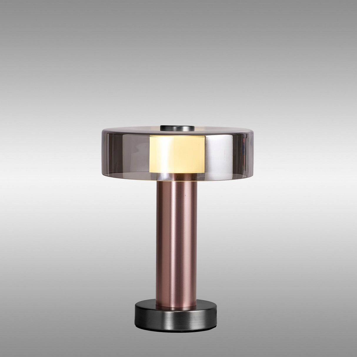 Gin 1 Light Small Table Lamp - Rose Gold